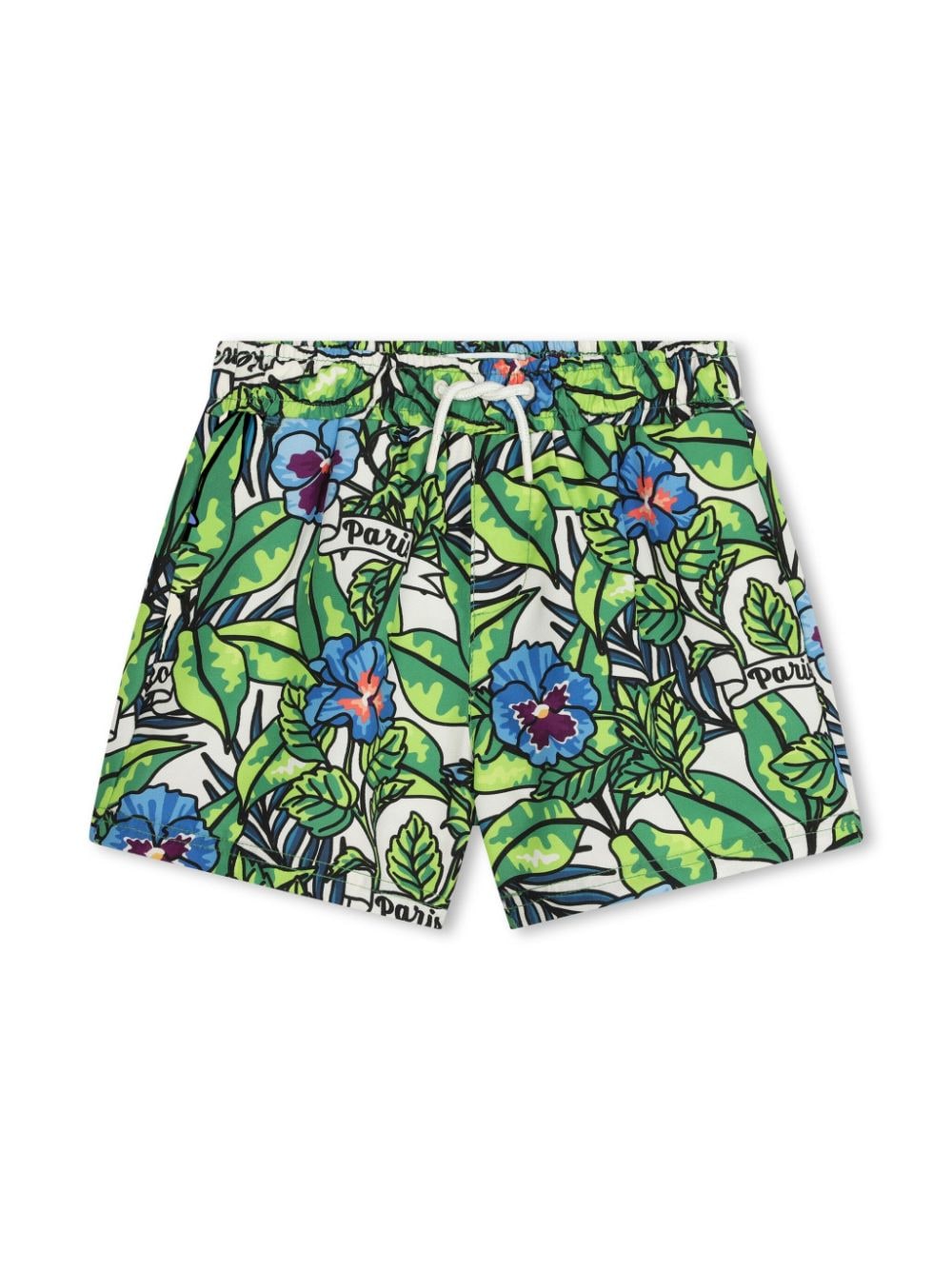 Kenzo Kids logo-print swim shorts - Green von Kenzo Kids