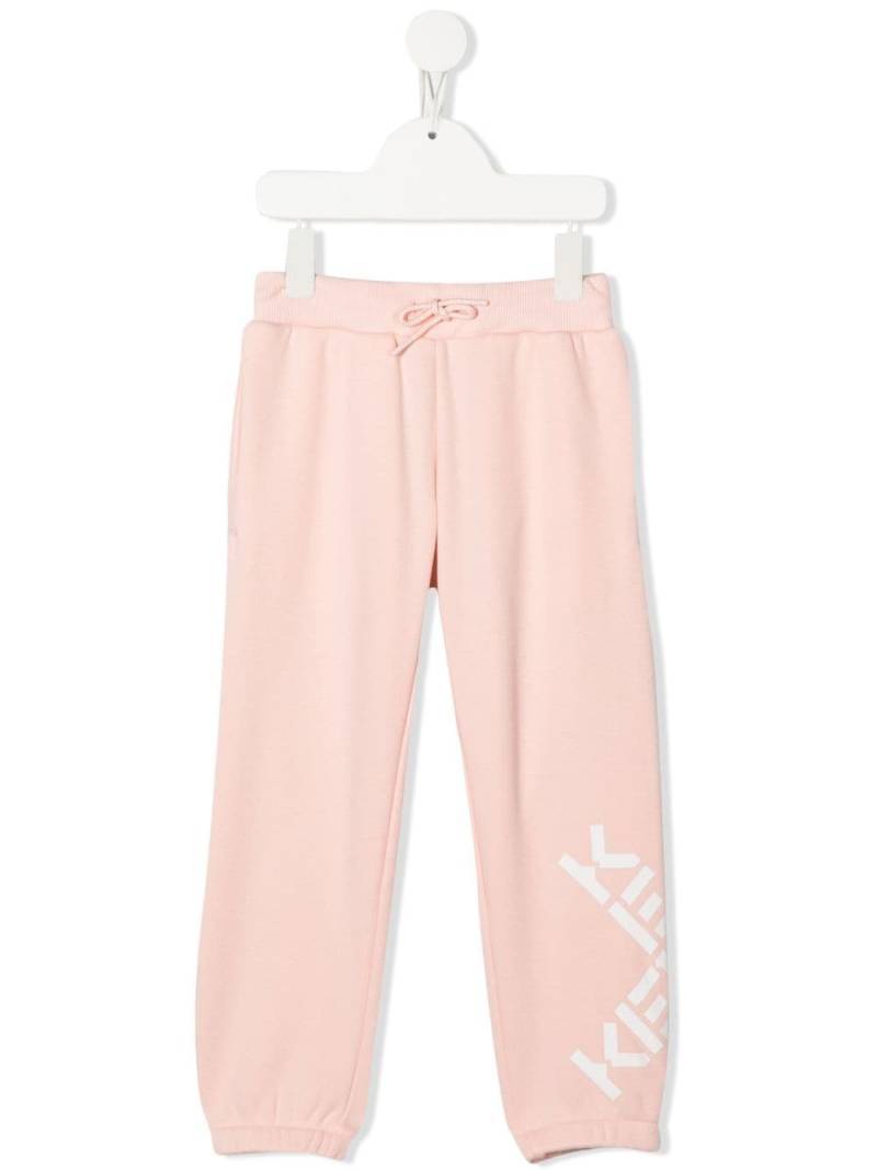 Kenzo Kids logo-print track trousers - Pink von Kenzo Kids