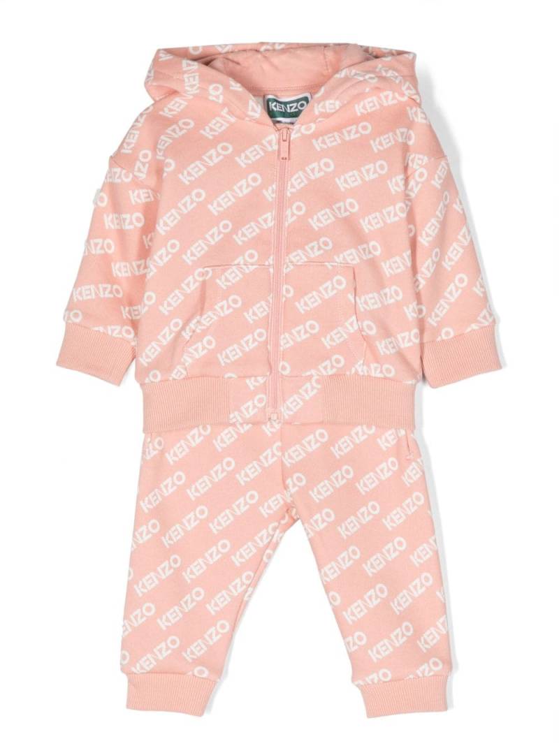 Kenzo Kids logo-print tracksuit set - Pink von Kenzo Kids