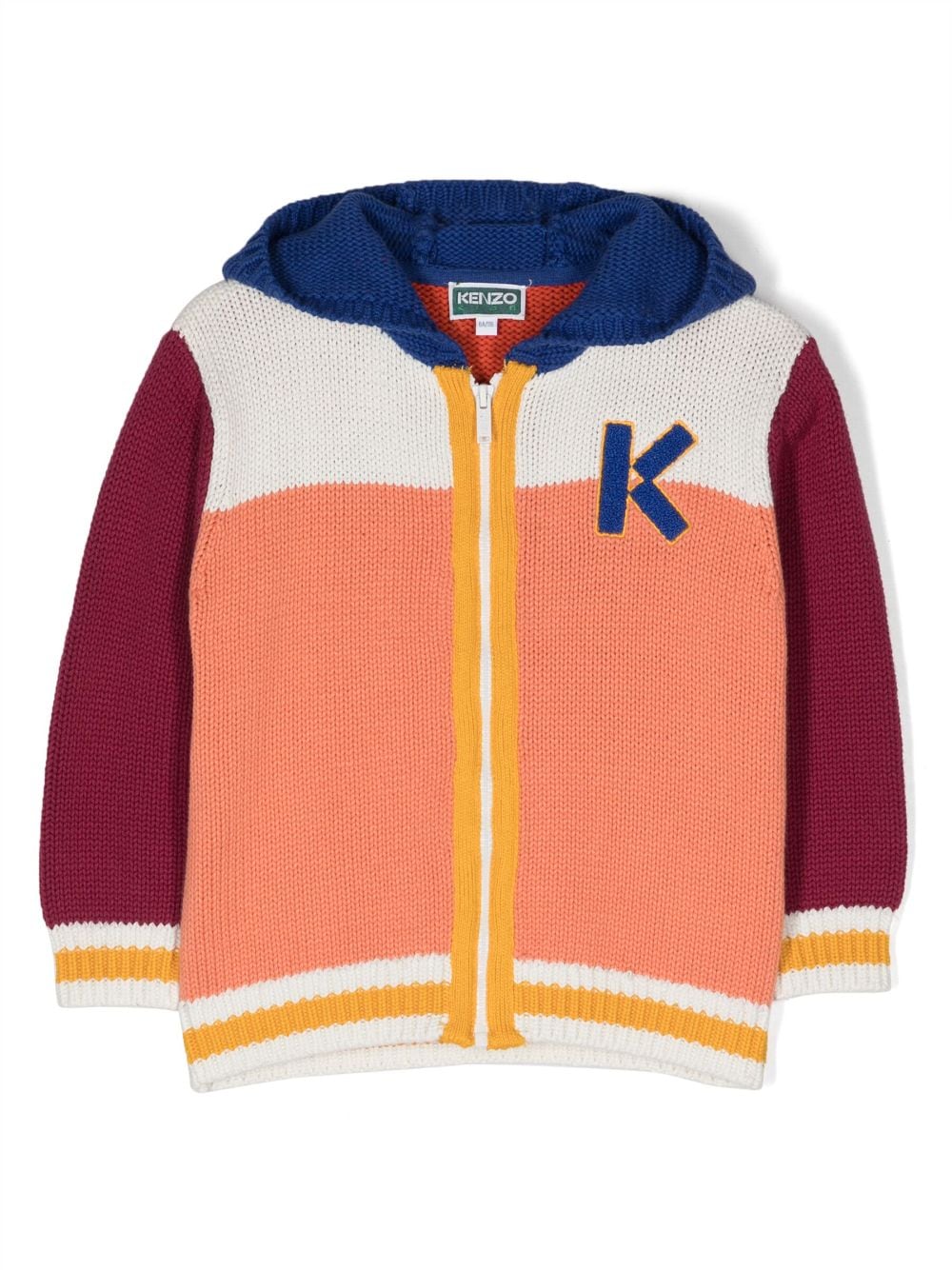 Kenzo Kids panelled zip-up cardigan - Pink von Kenzo Kids