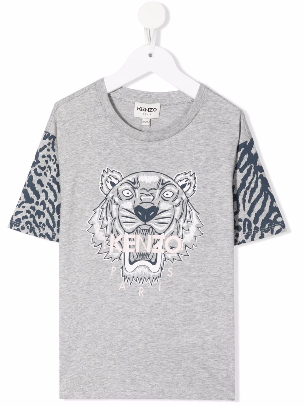 Kenzo Kids signature tiger-print T-shirt - Grey von Kenzo Kids