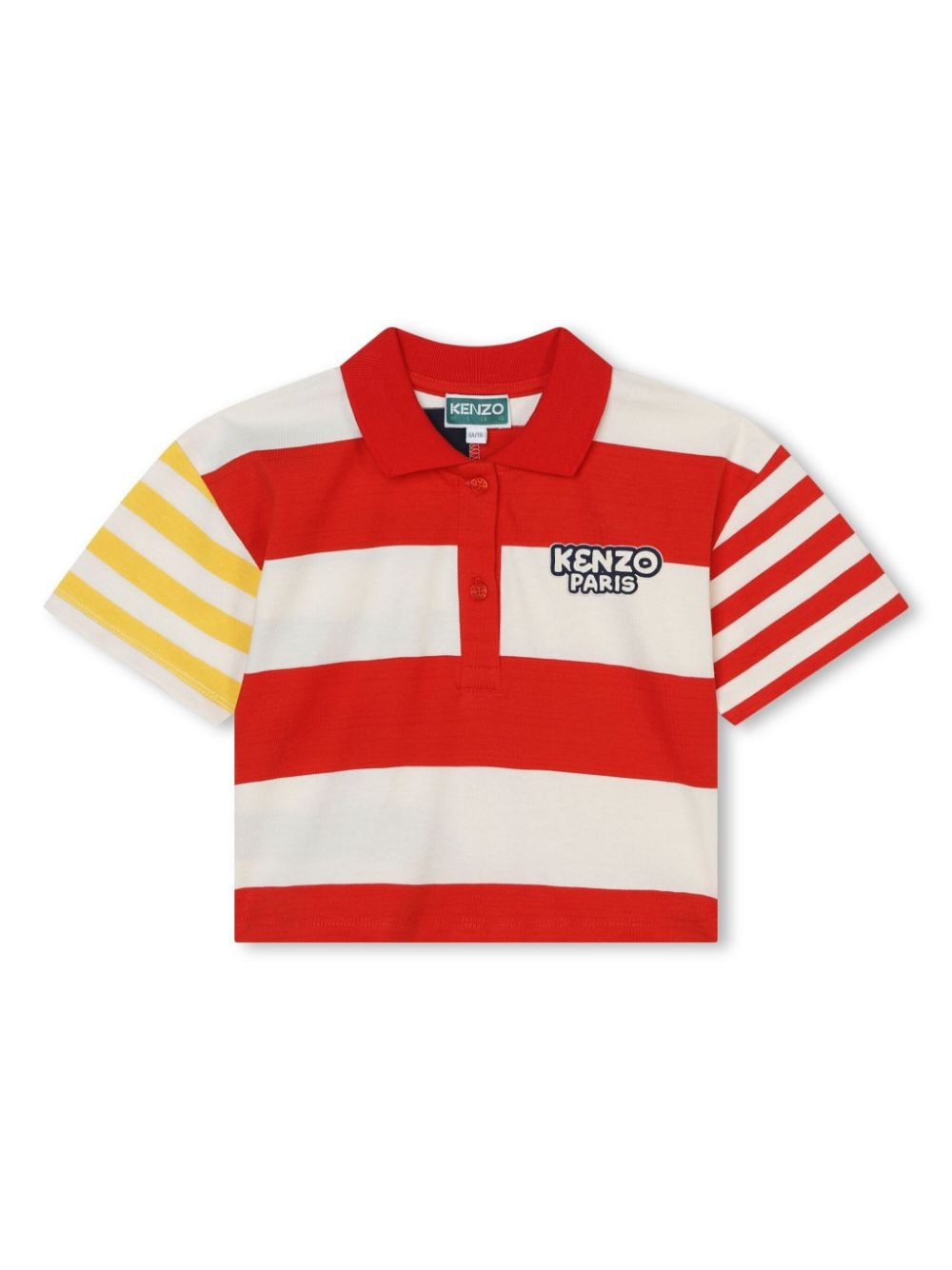 Kenzo Kids striped cotton polo shirt - Red von Kenzo Kids