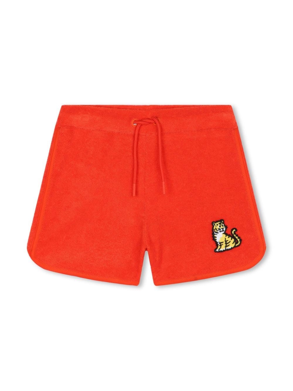 Kenzo Kids tiger-motif cotton-modal shorts - Red von Kenzo Kids