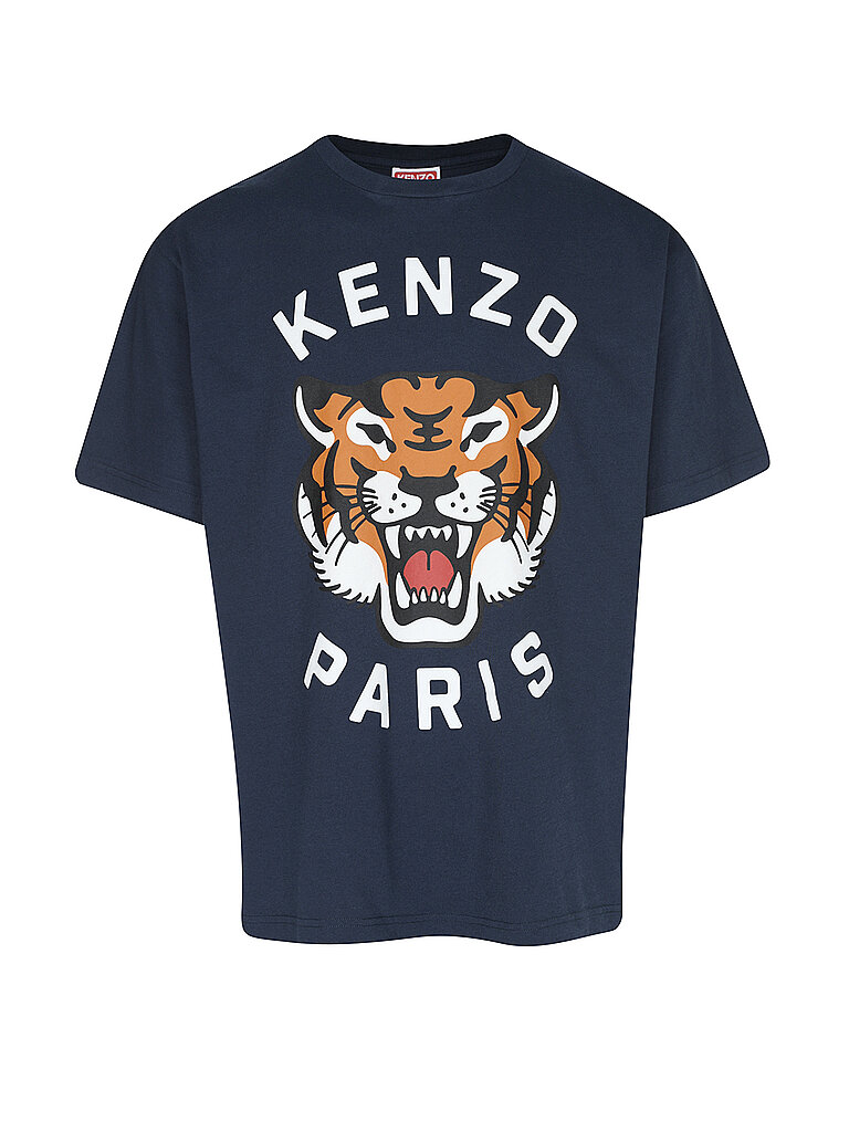 KENZO T-Shirt LUCKY TIGER  blau | L von Kenzo