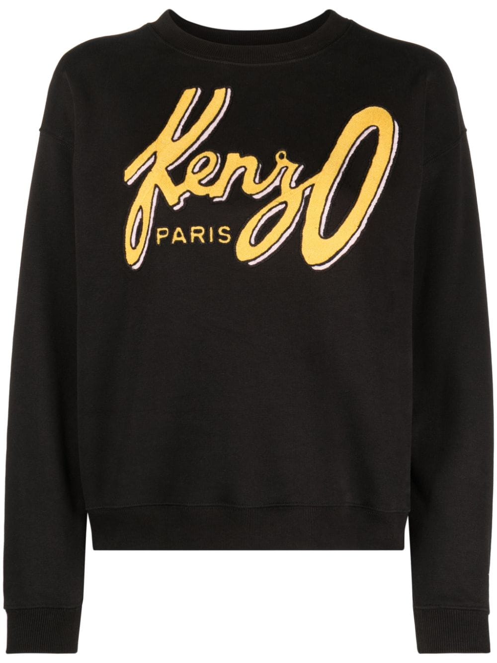 Kenzo Archive Logo-embroidered sweatshirt - Black von Kenzo