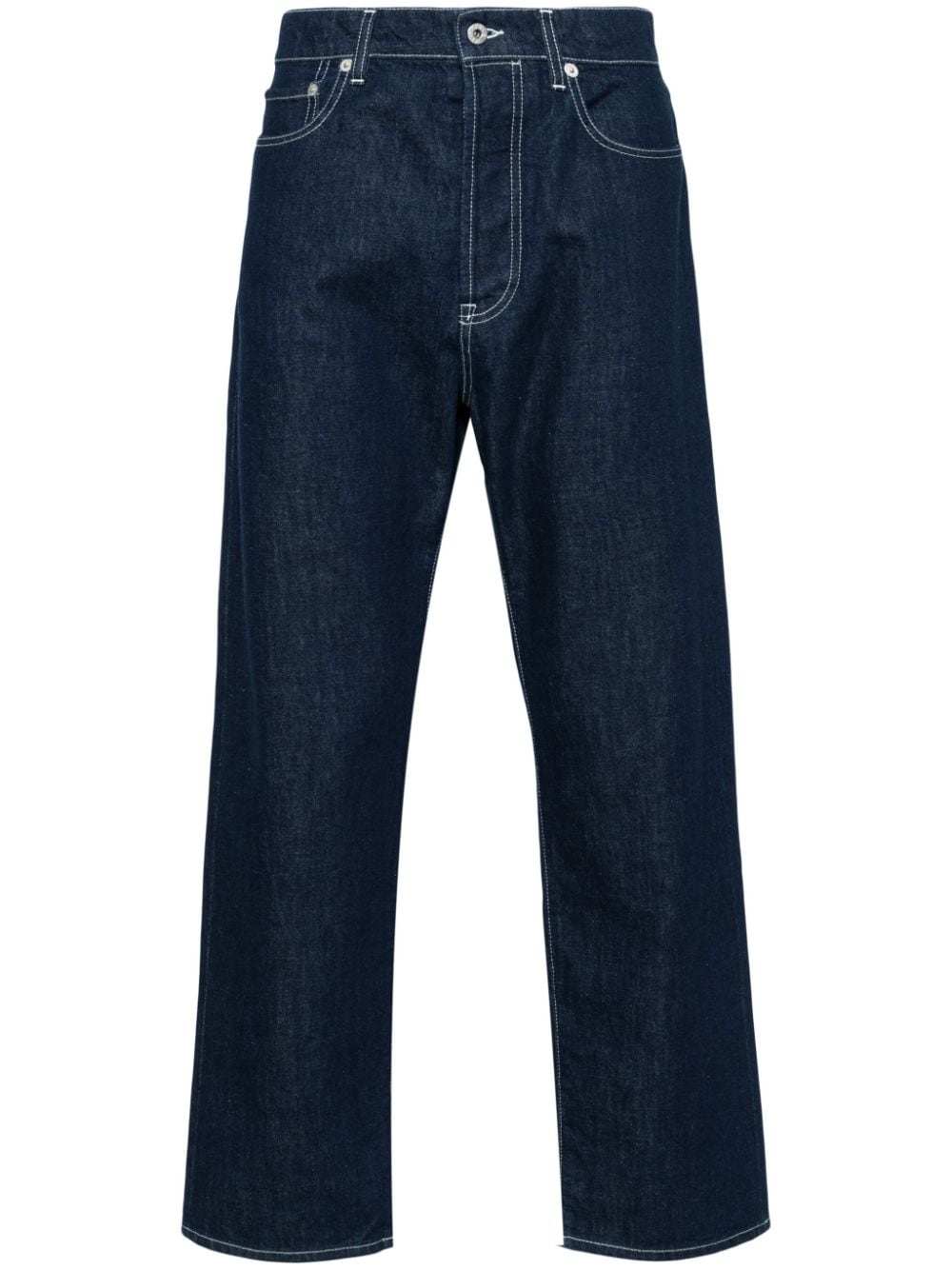 Kenzo Asagao mid-rise straight-leg jeans - Blue von Kenzo