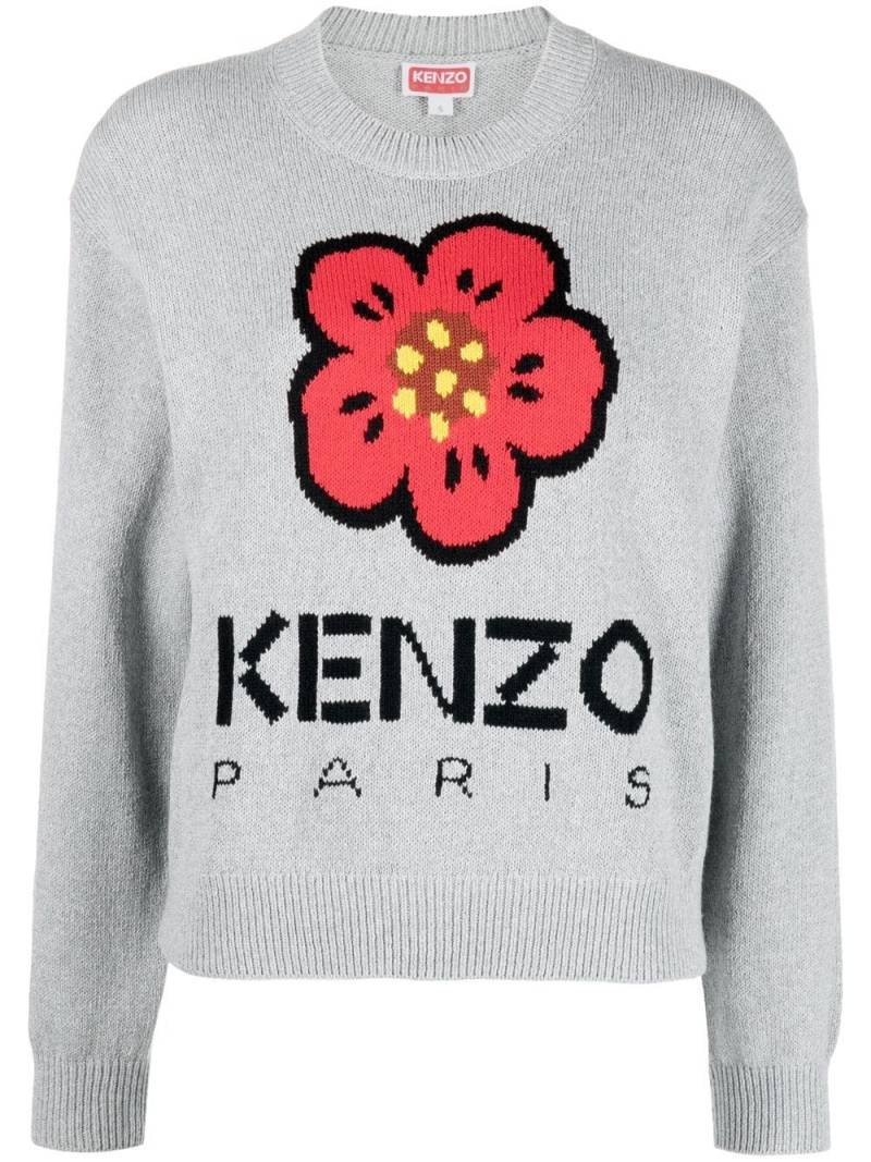 Kenzo Boke Flower intarsia jumper - Grey von Kenzo