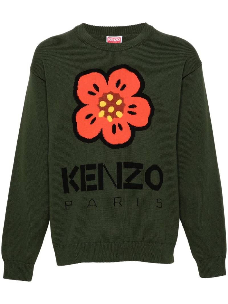 Kenzo Boke Flower cotton jumper - Green von Kenzo