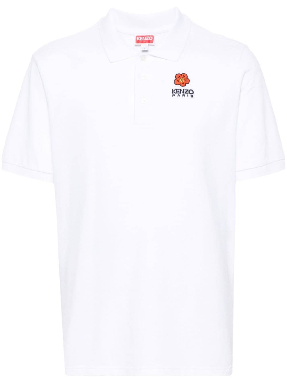 Kenzo Boke Flower logo-embroidered polo shirt - White von Kenzo