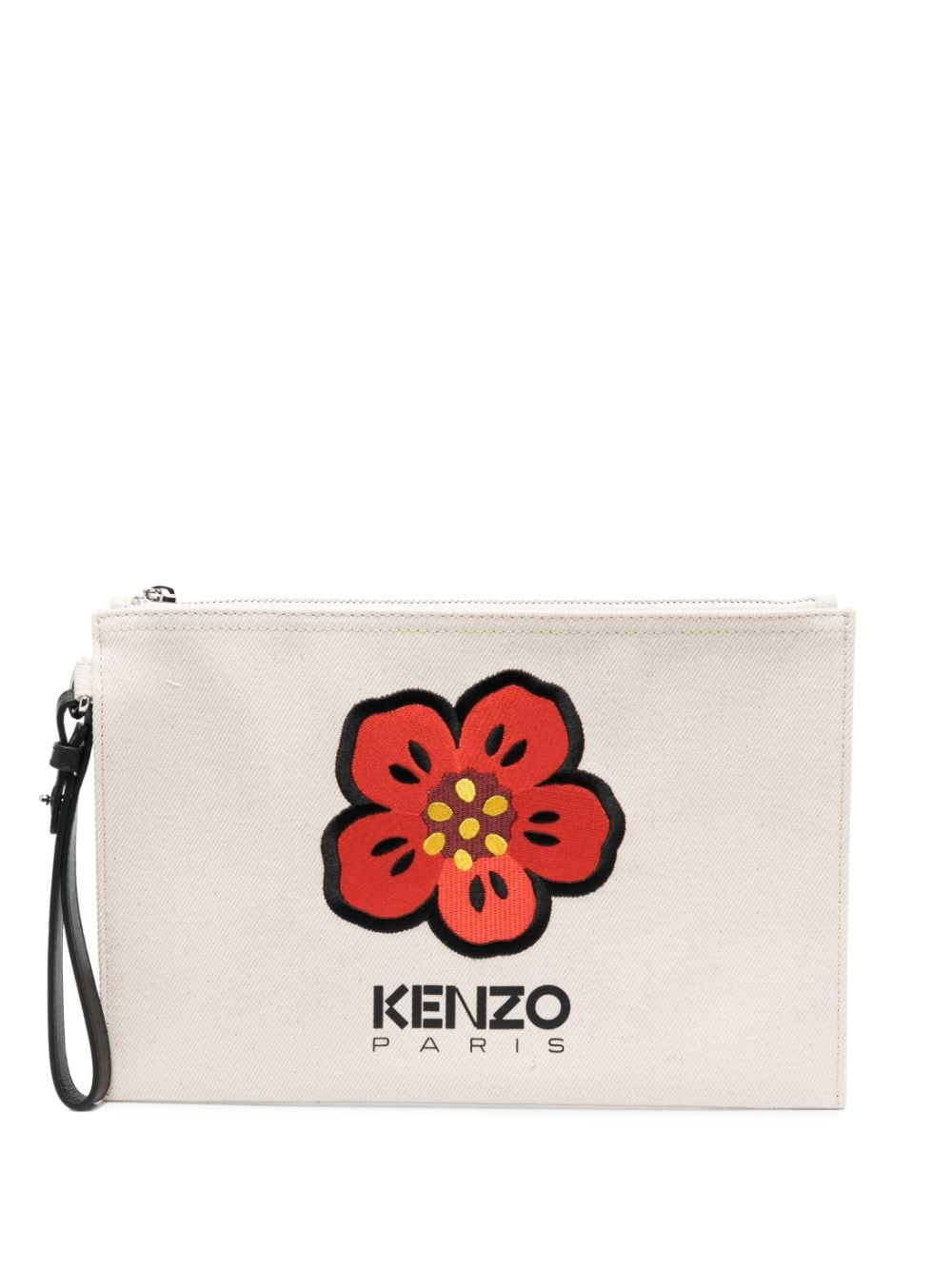 Kenzo Boke Flower motif clutch - Neutrals von Kenzo