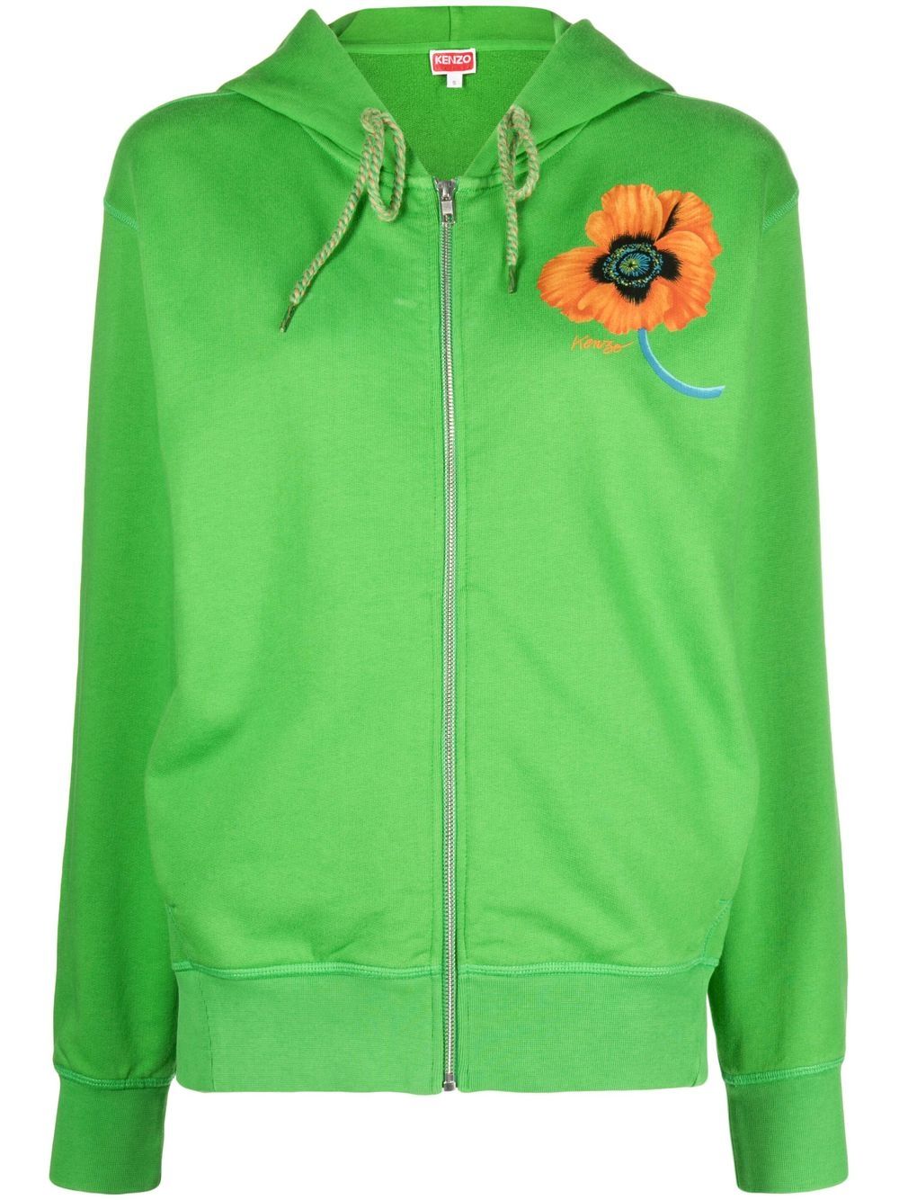 Kenzo Boke Flower-print hoodie - Green von Kenzo