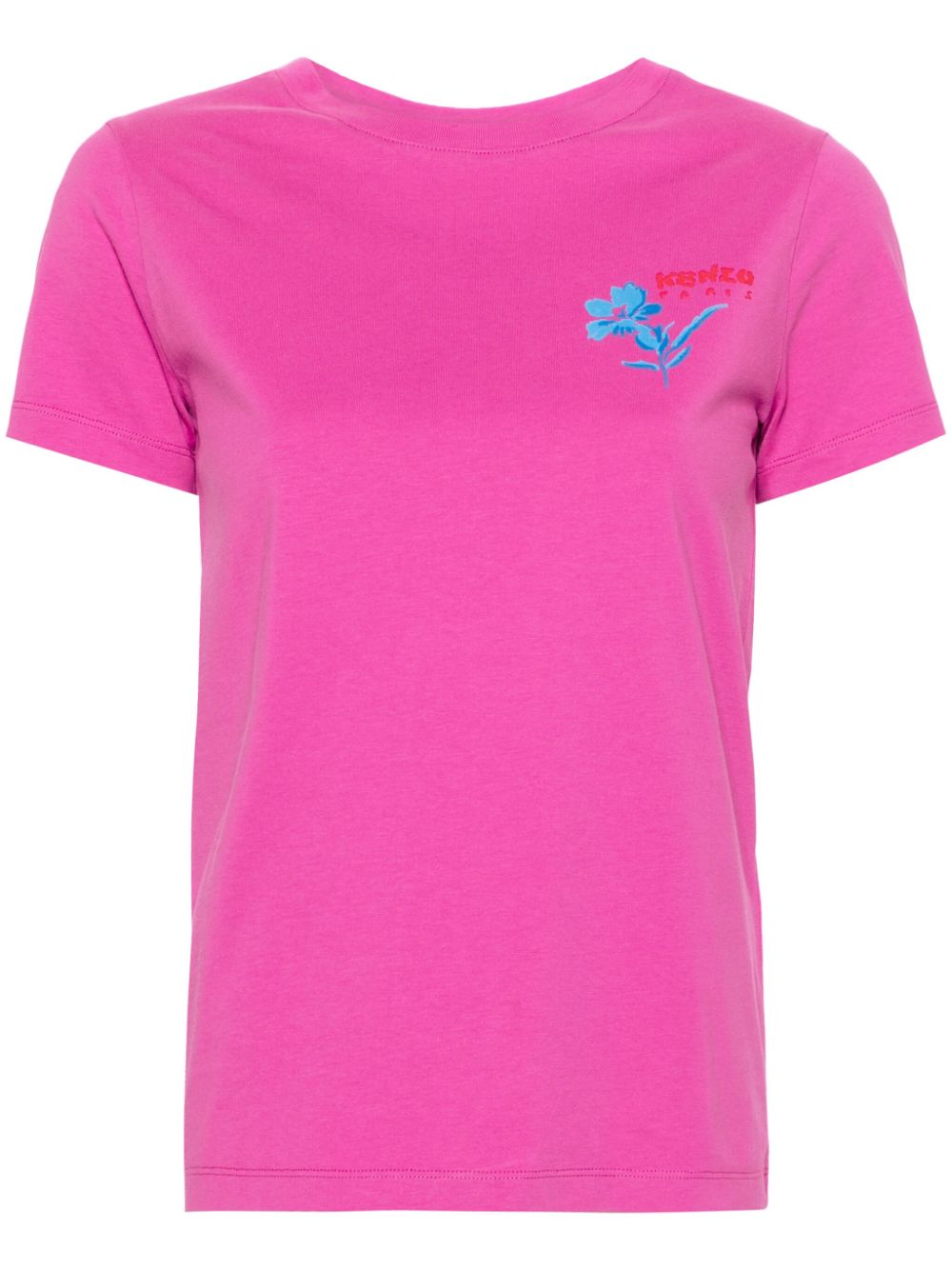 Kenzo Drawn Flower cotton T-shirt - Pink von Kenzo