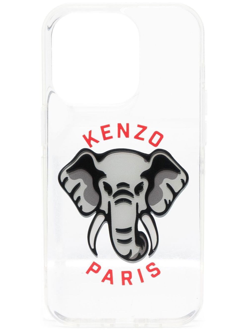 Kenzo Elephant-print iPhone 14 Pro case - Grey von Kenzo