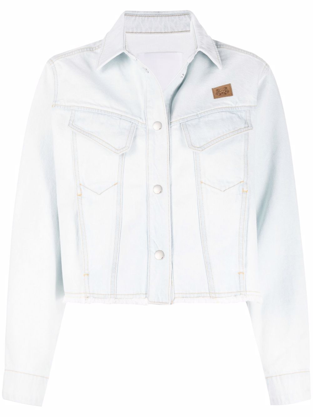 Kenzo K-Tiger cropped denim jacket - Blue von Kenzo