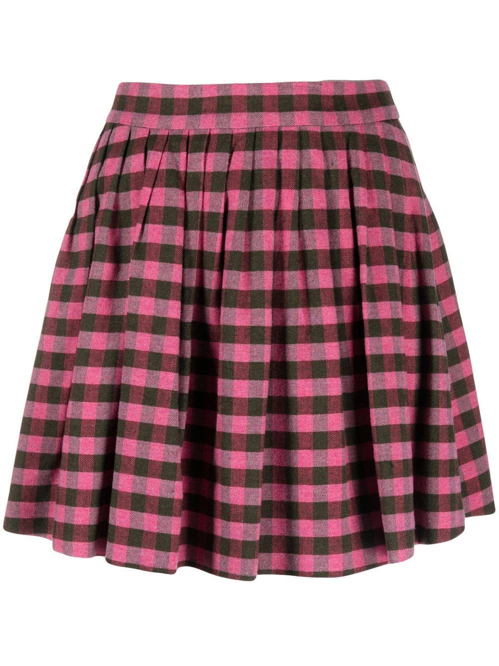 Kenzo high-waisted check-pattern skirt - Pink von Kenzo