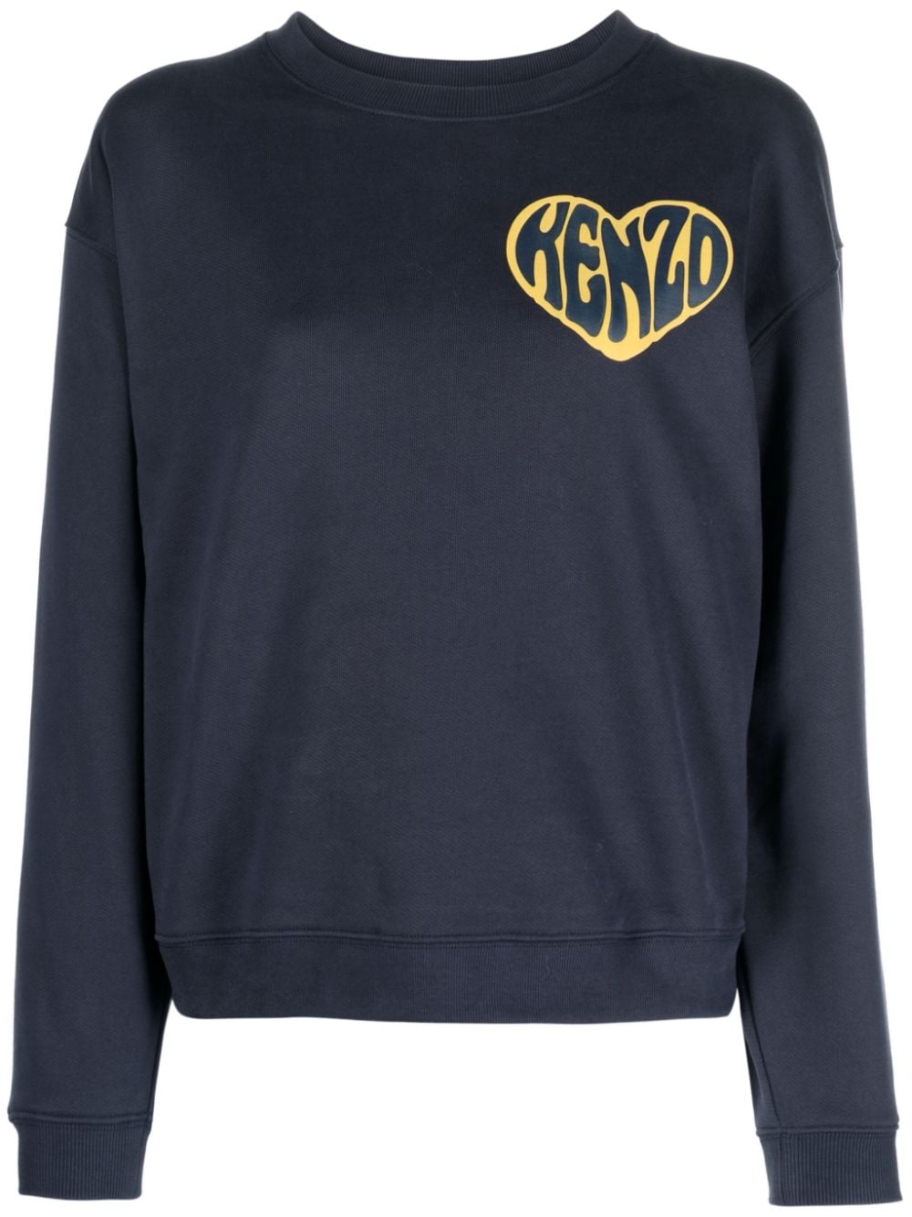 Kenzo KENZO Heart cotton sweatshirt - Blue von Kenzo