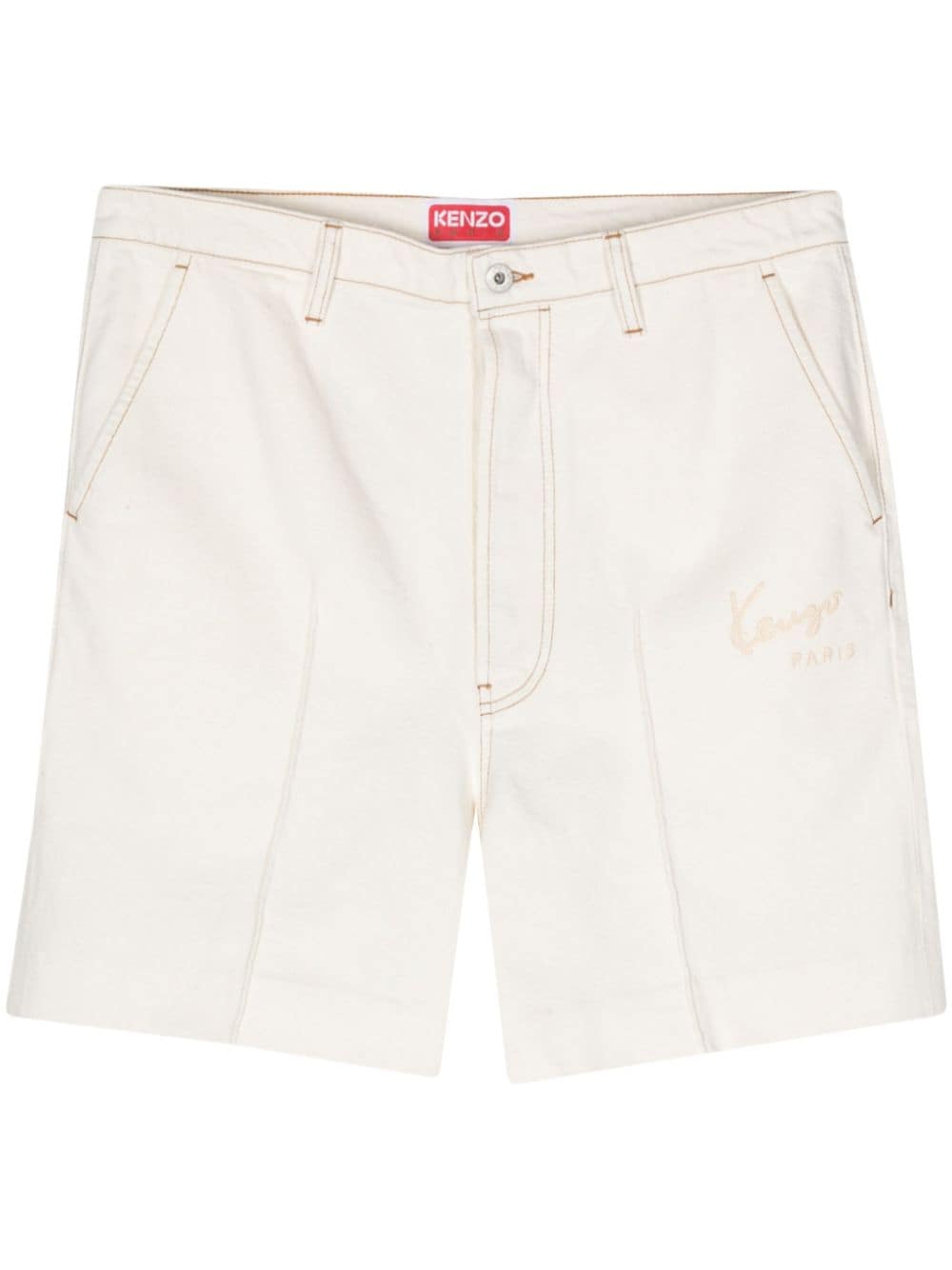 Kenzo Kenzo Creations denim shorts - White von Kenzo