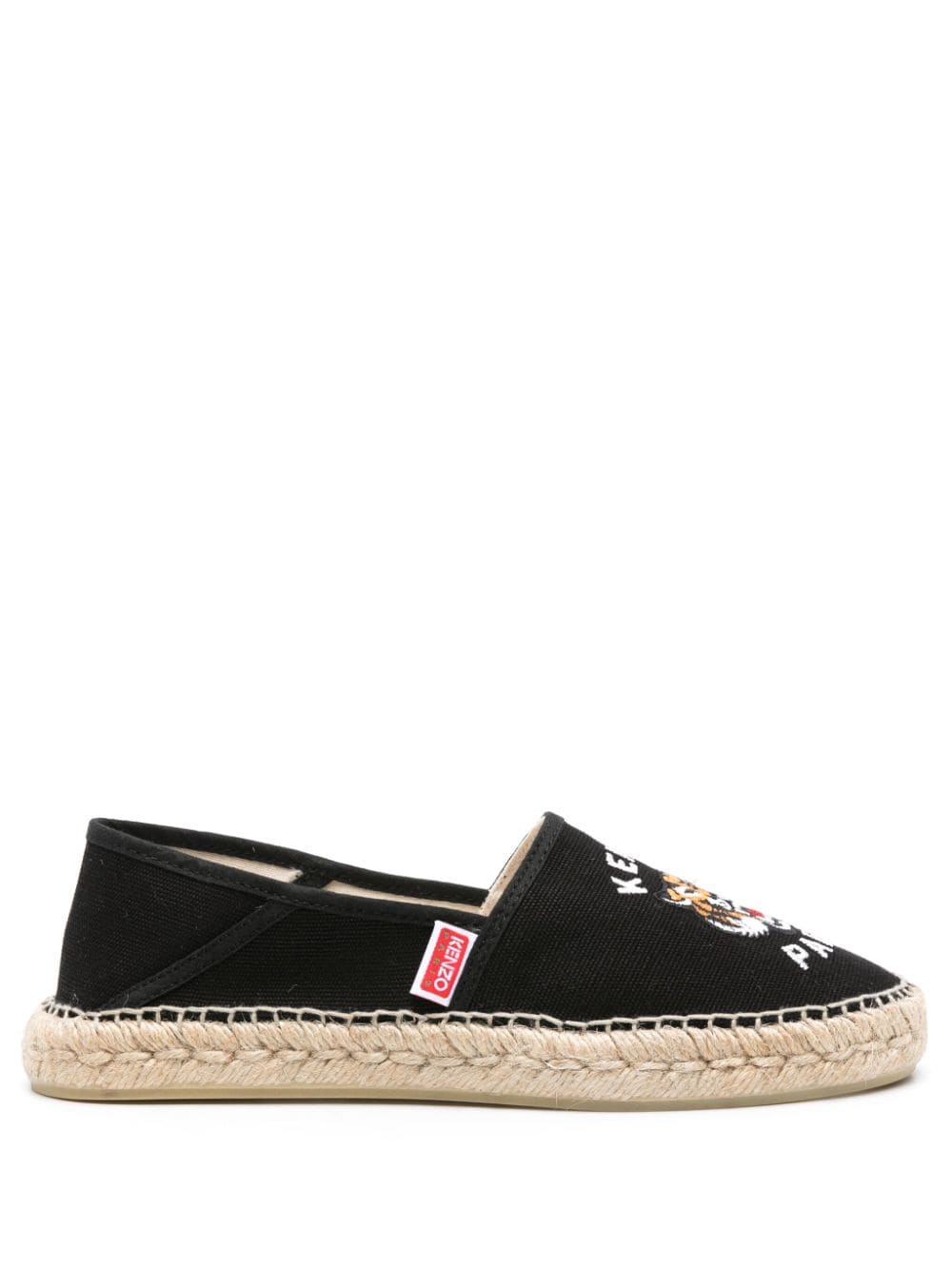 Kenzo Kenzo Lucky Tiger canvas espadrilles - Black von Kenzo