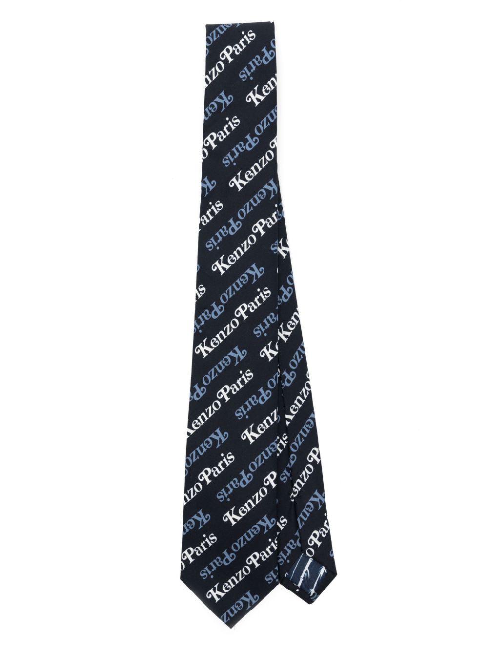 Kenzo Kenzogram cotton tie - Blue von Kenzo