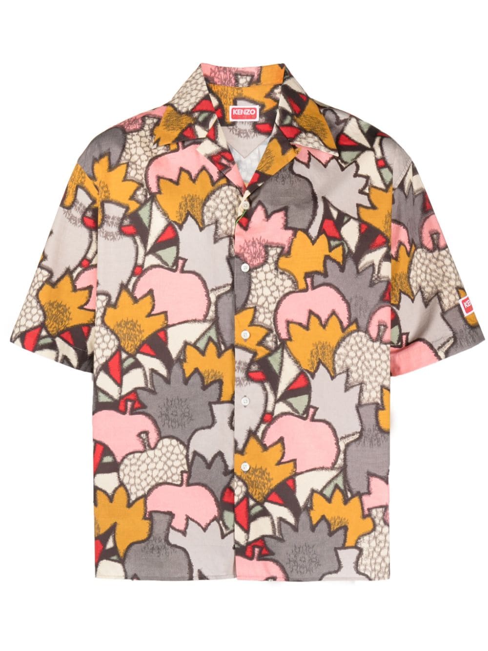 Kenzo Kimono Camo button-up shirt - Pink von Kenzo