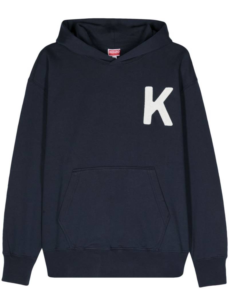 Kenzo Lucky Tiger cotton hoodie - Blue von Kenzo