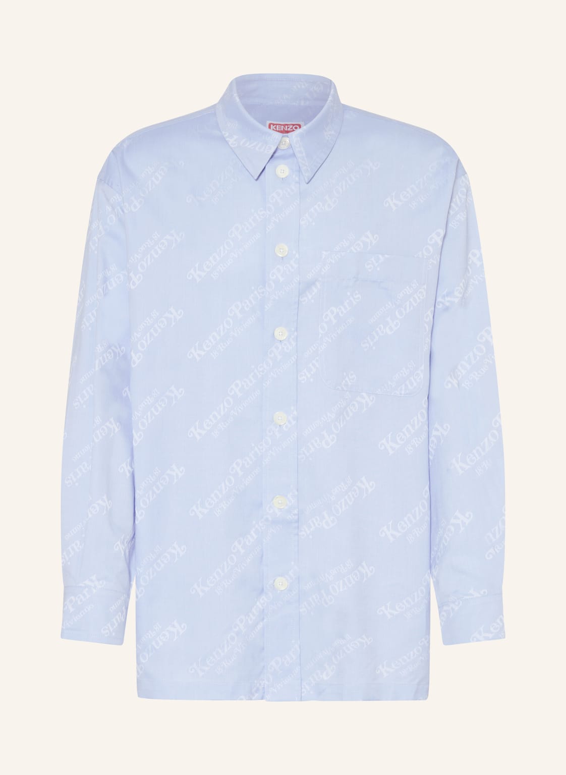 Kenzo Oversized-Hemd Comfort Fit blau von Kenzo