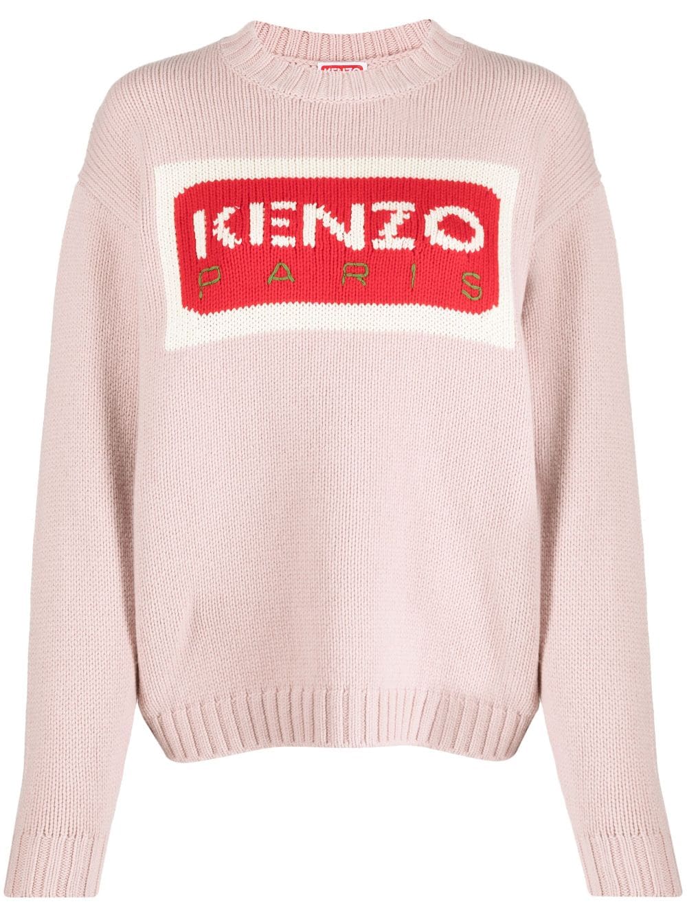 Kenzo Paris logo-intarsia jumper - Pink von Kenzo