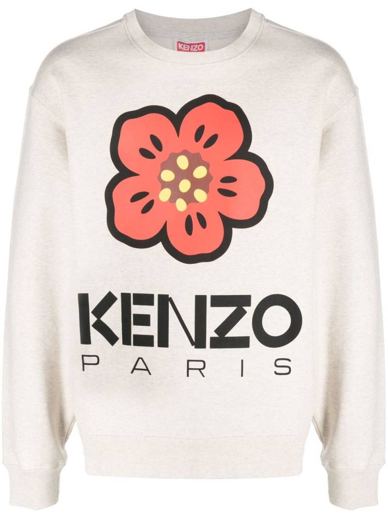 Kenzo Poppy cotton sweatshirt - Neutrals von Kenzo