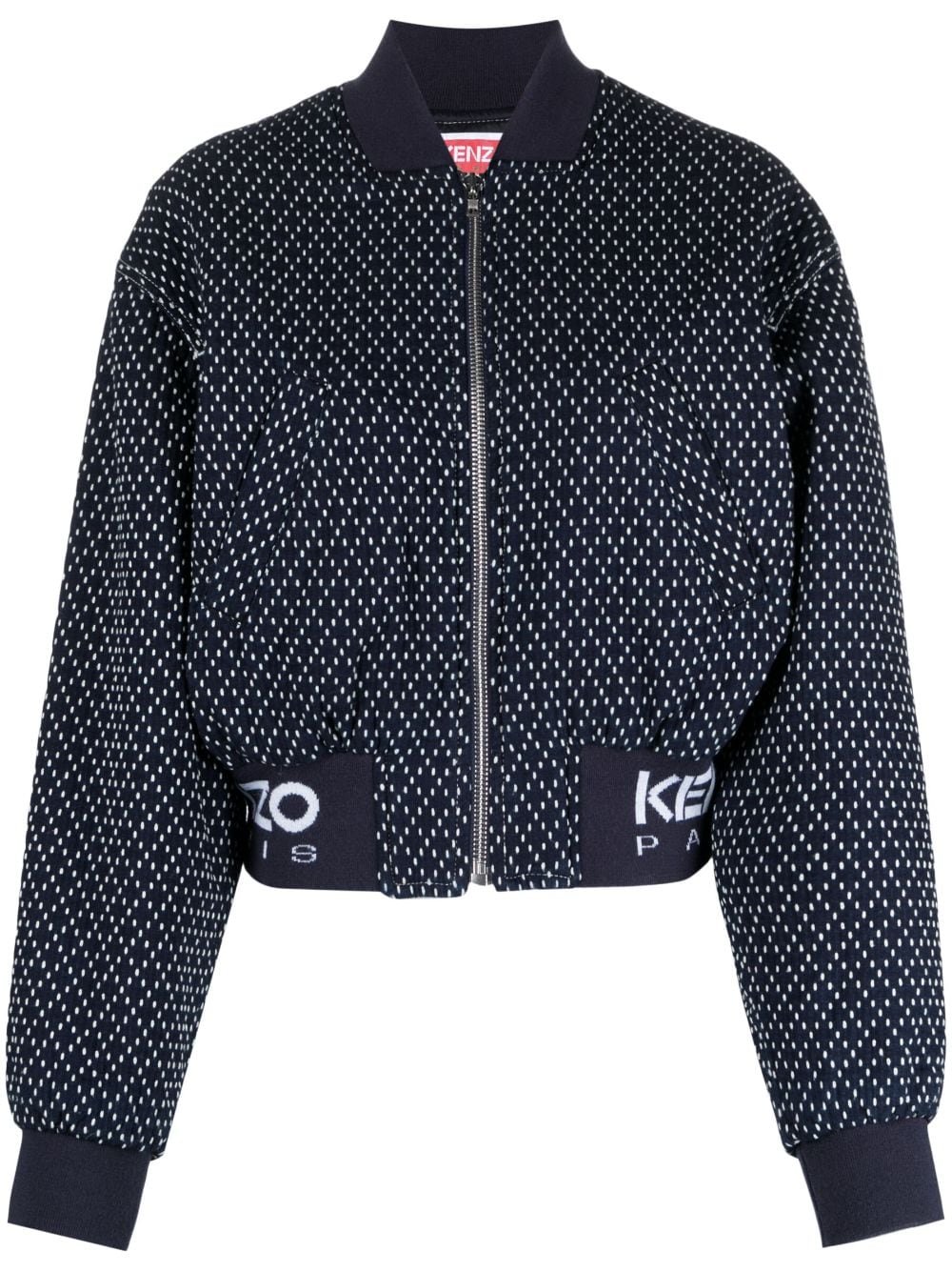 Kenzo Sashiko Stitch embroidered bomber jacket - Blue von Kenzo