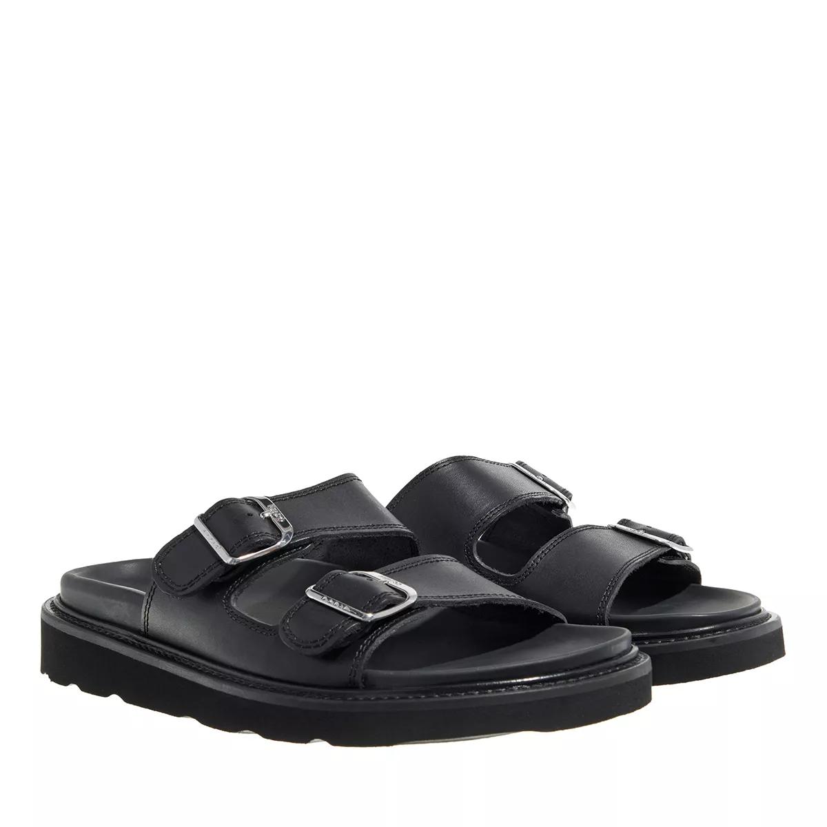 Kenzo Slipper & Pantoletten - Kenzo Leather Sandal Mule - Gr. 37 (EU) - in Schwarz - für Damen von Kenzo