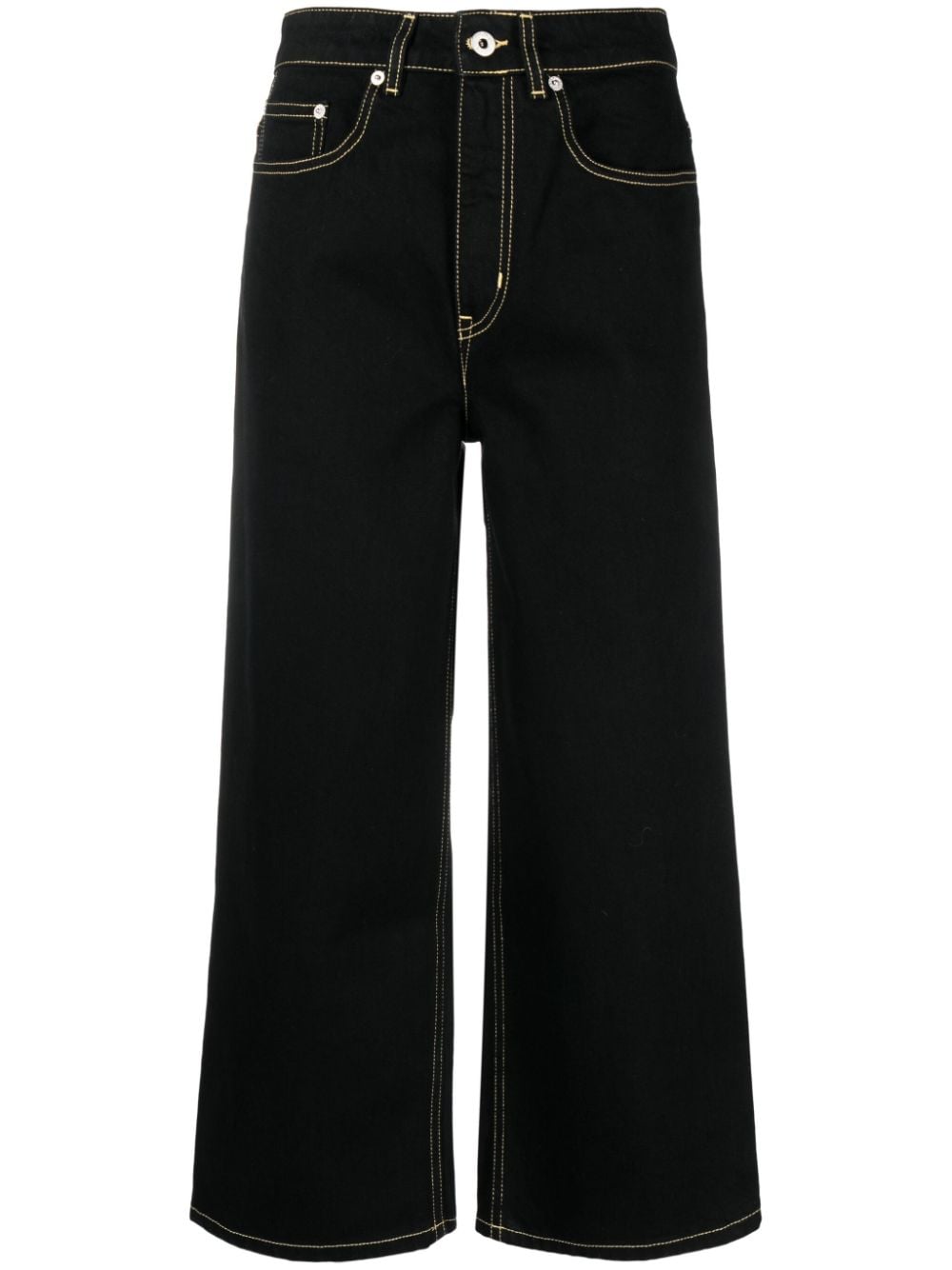 Kenzo Sumire high-rise cropped jeans - Black von Kenzo