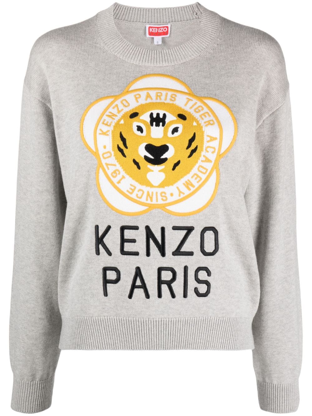 Kenzo Tiger Academy wool-blend jumper - Grey von Kenzo