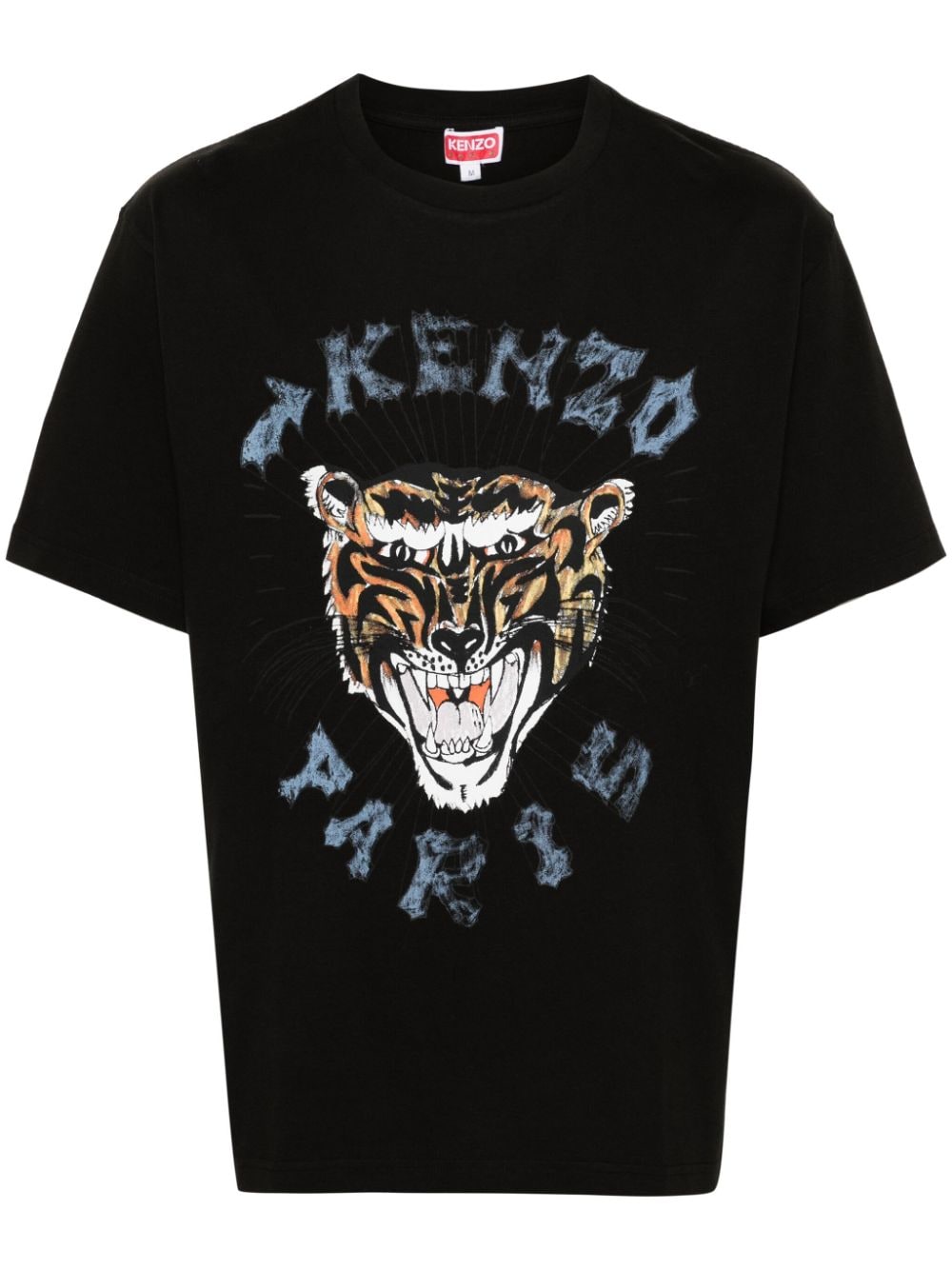 Kenzo Tiger Head cotton T-shirt - Black von Kenzo