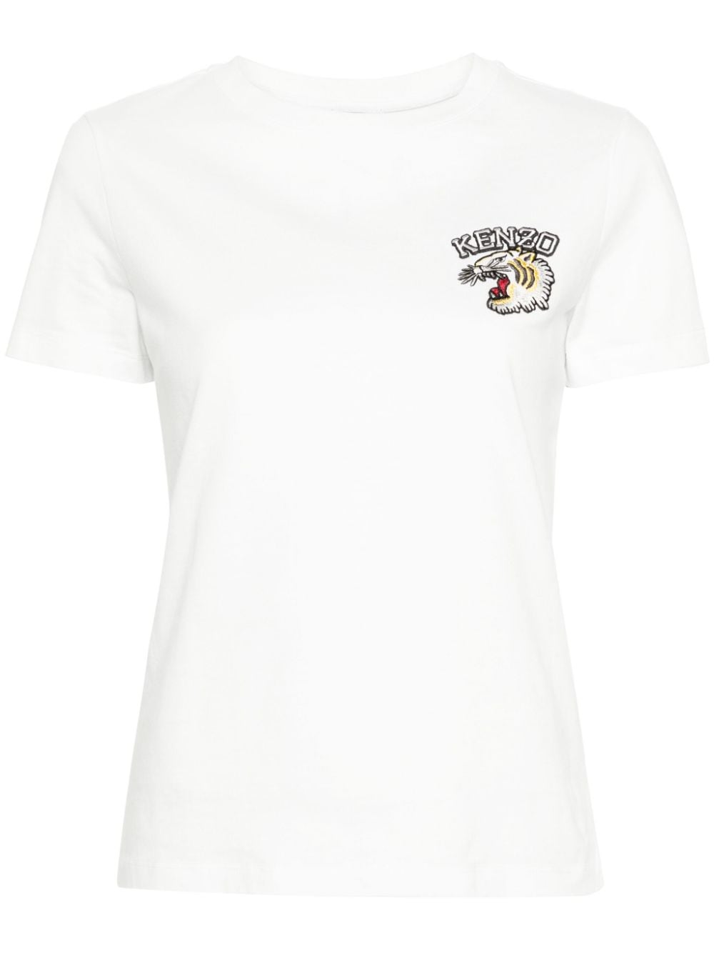 Kenzo Tiger Varsity organic cotton T-shirt - White von Kenzo