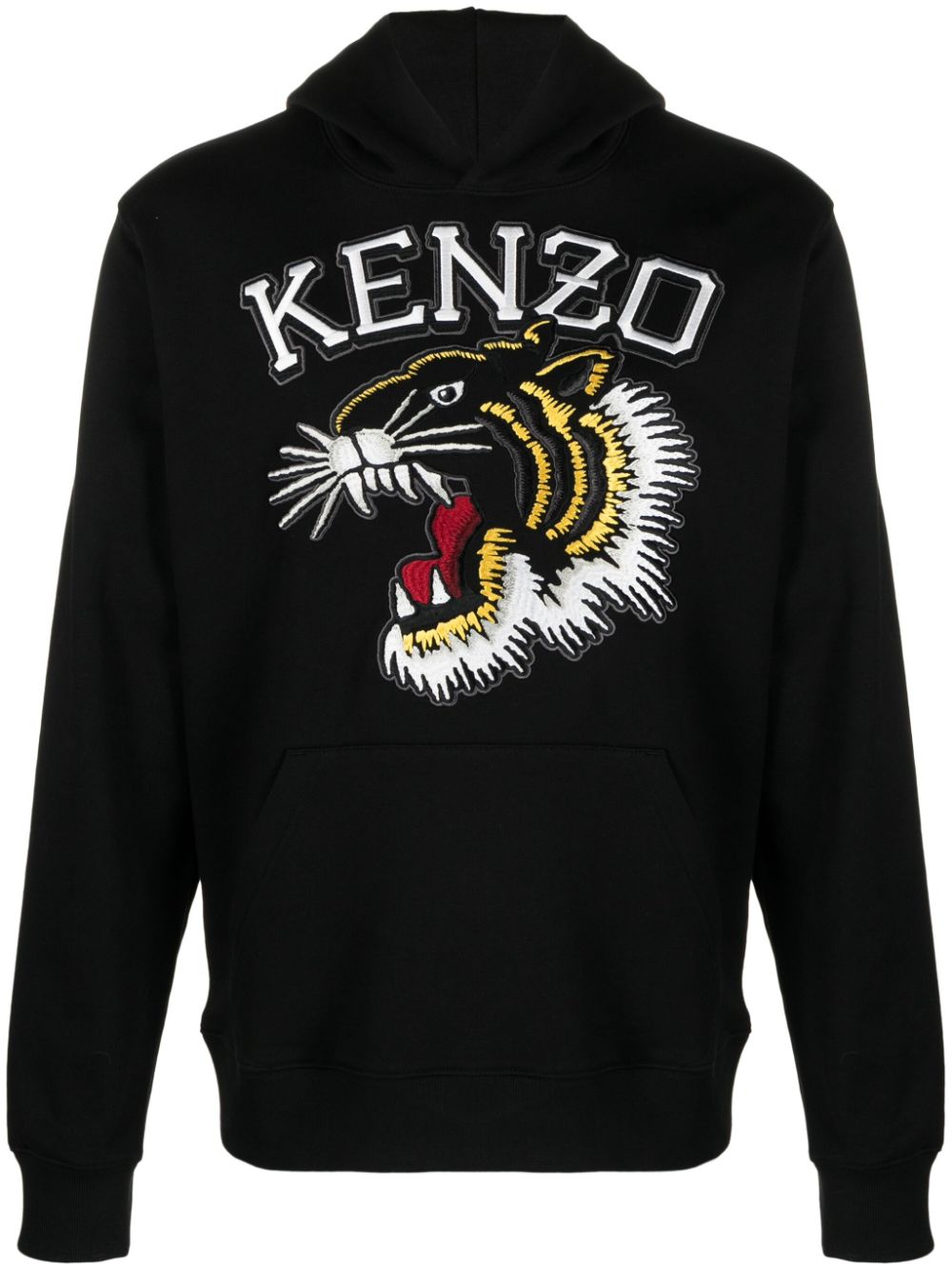 Kenzo Varsity Jungle Tiger logo-embroidered hoodie - Black von Kenzo
