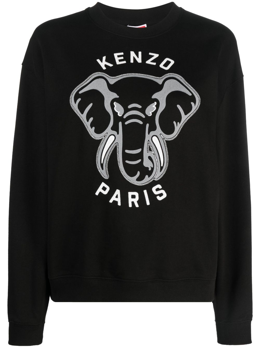 Kenzo Varsity Jungle embroidered sweatshirt - Black von Kenzo