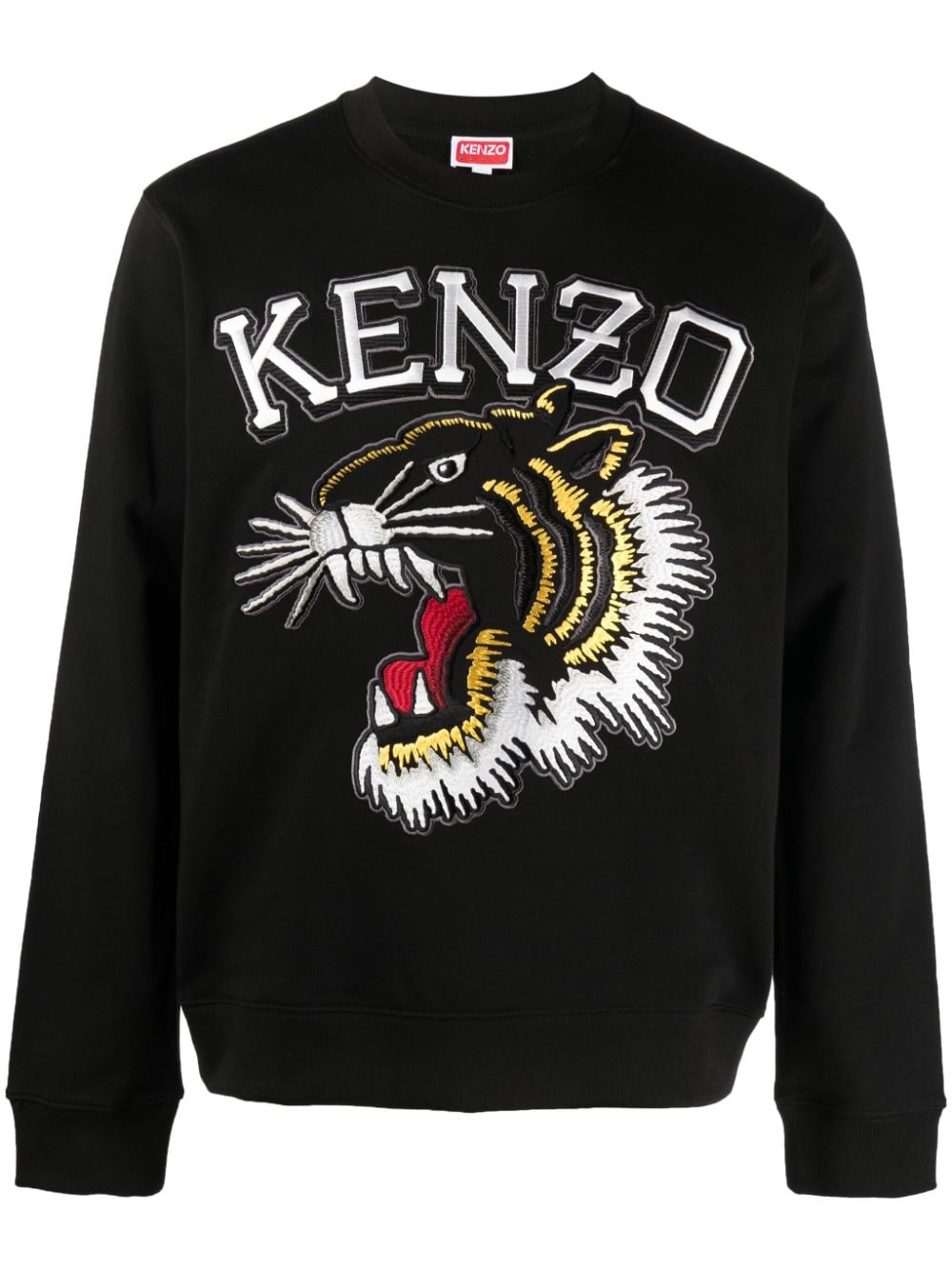 Kenzo Varsity Tiger cotton sweatshirt - Black von Kenzo