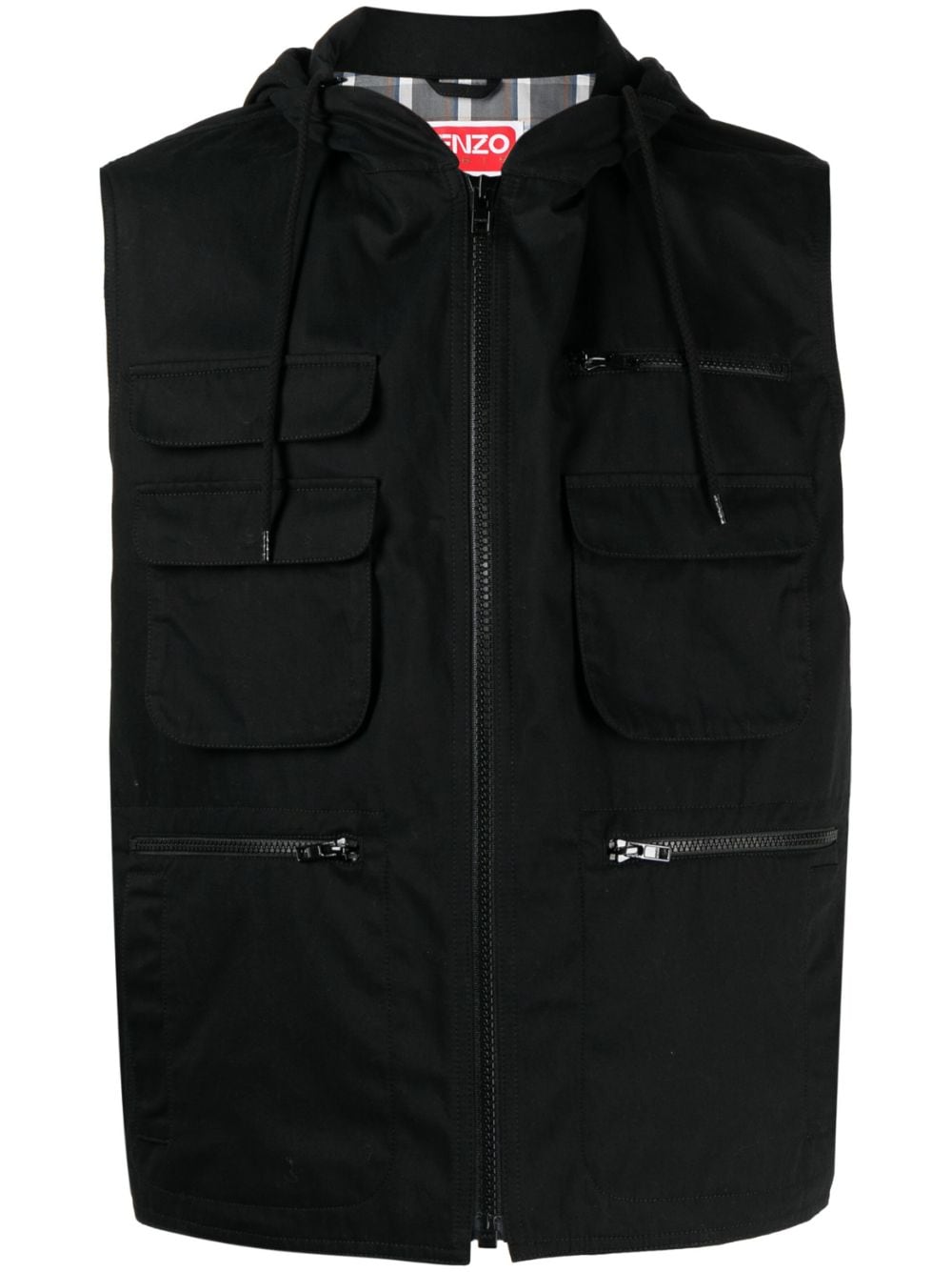 Kenzo Varsity technical gilet - Black von Kenzo