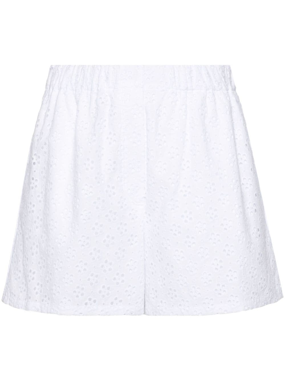 Kenzo broderie-anglaise high-rise short shorts - White von Kenzo