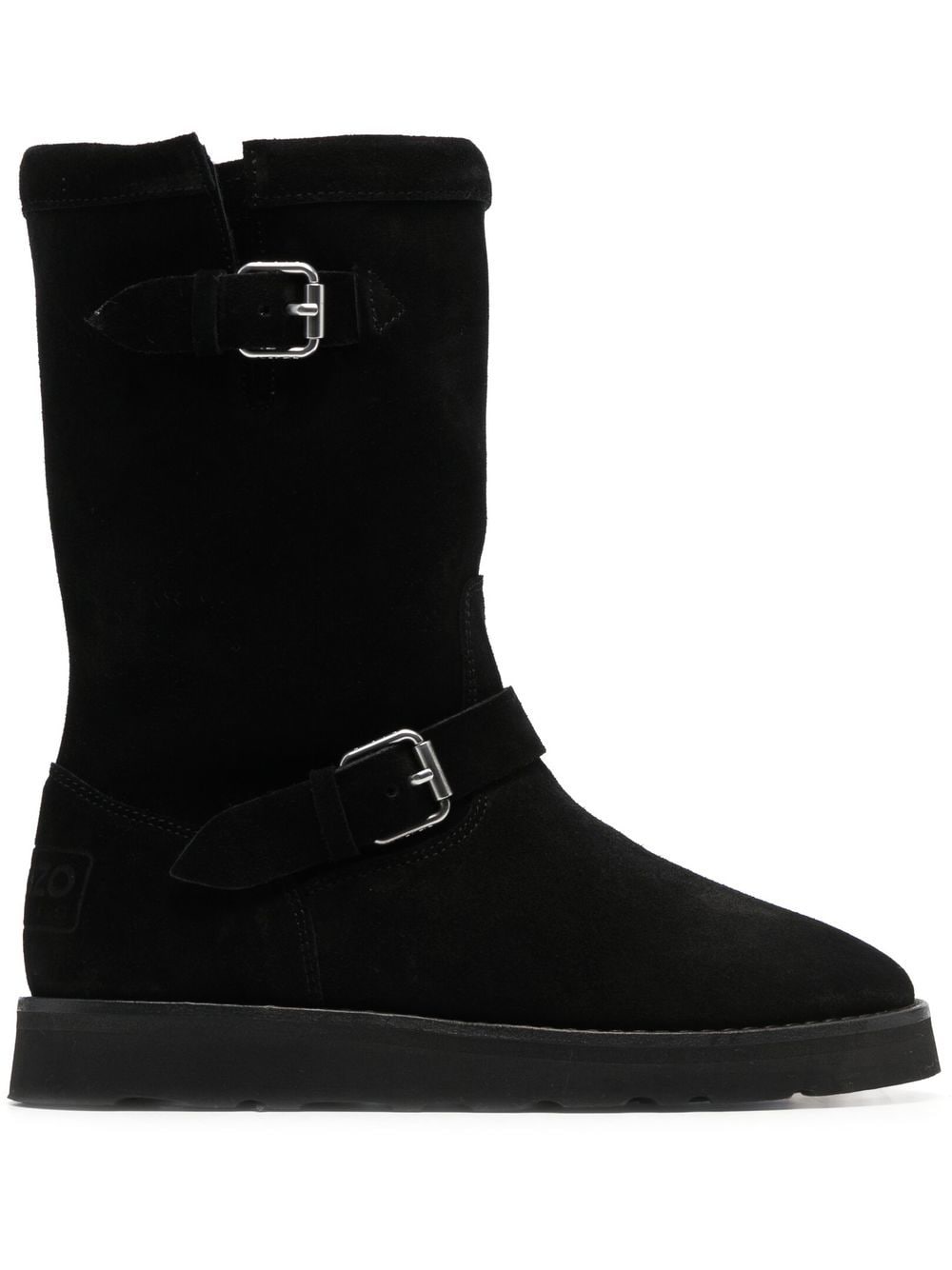 Kenzo buckle-detail suede boots - Black von Kenzo