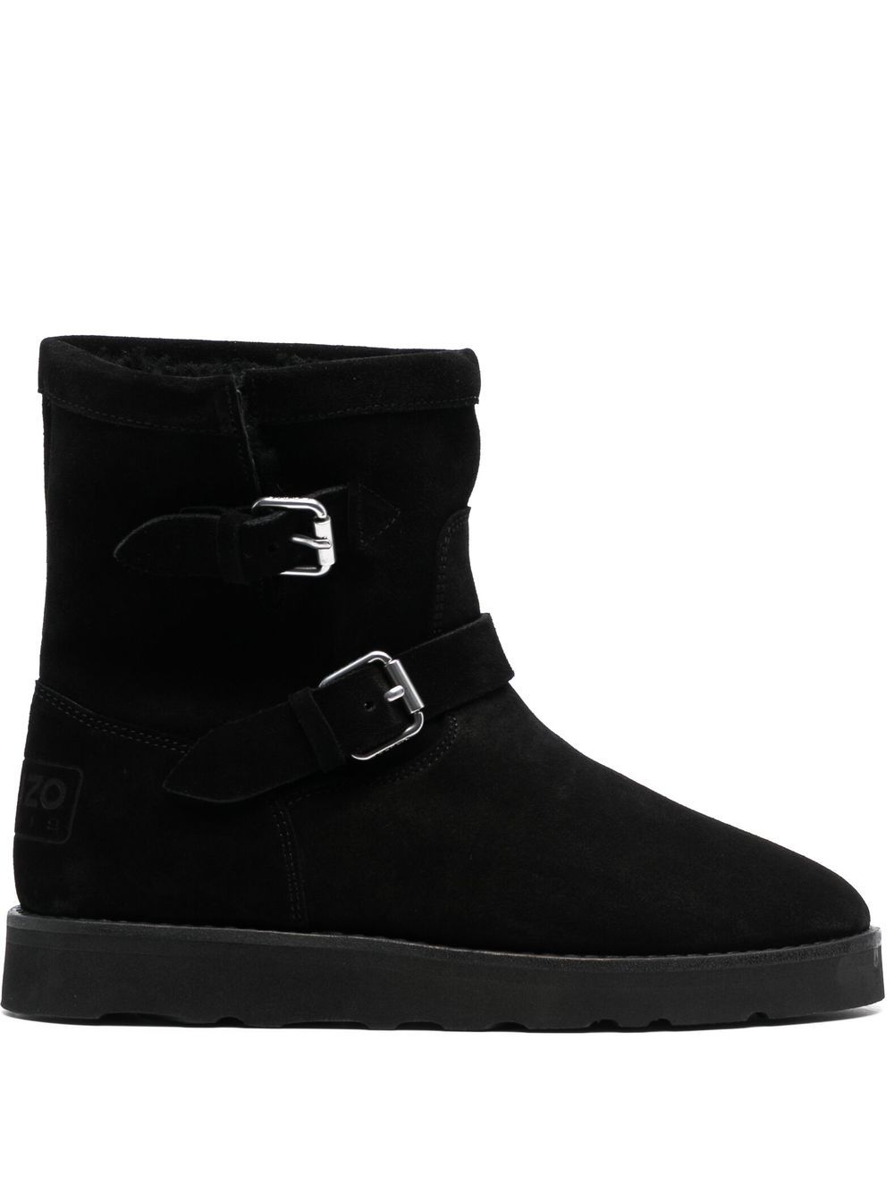 Kenzo buckle-detail suede boots - Black von Kenzo