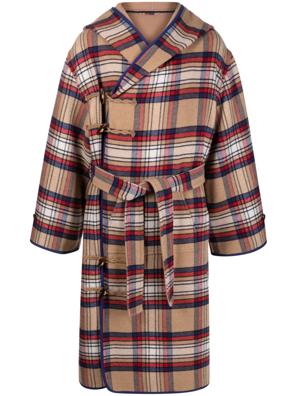 Kenzo check-print reversible coat - Neutrals von Kenzo