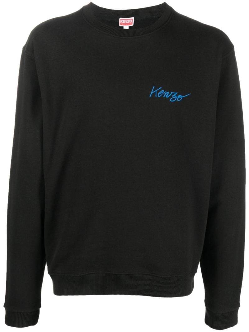 Kenzo chest logo-print sweatshirt - Black von Kenzo