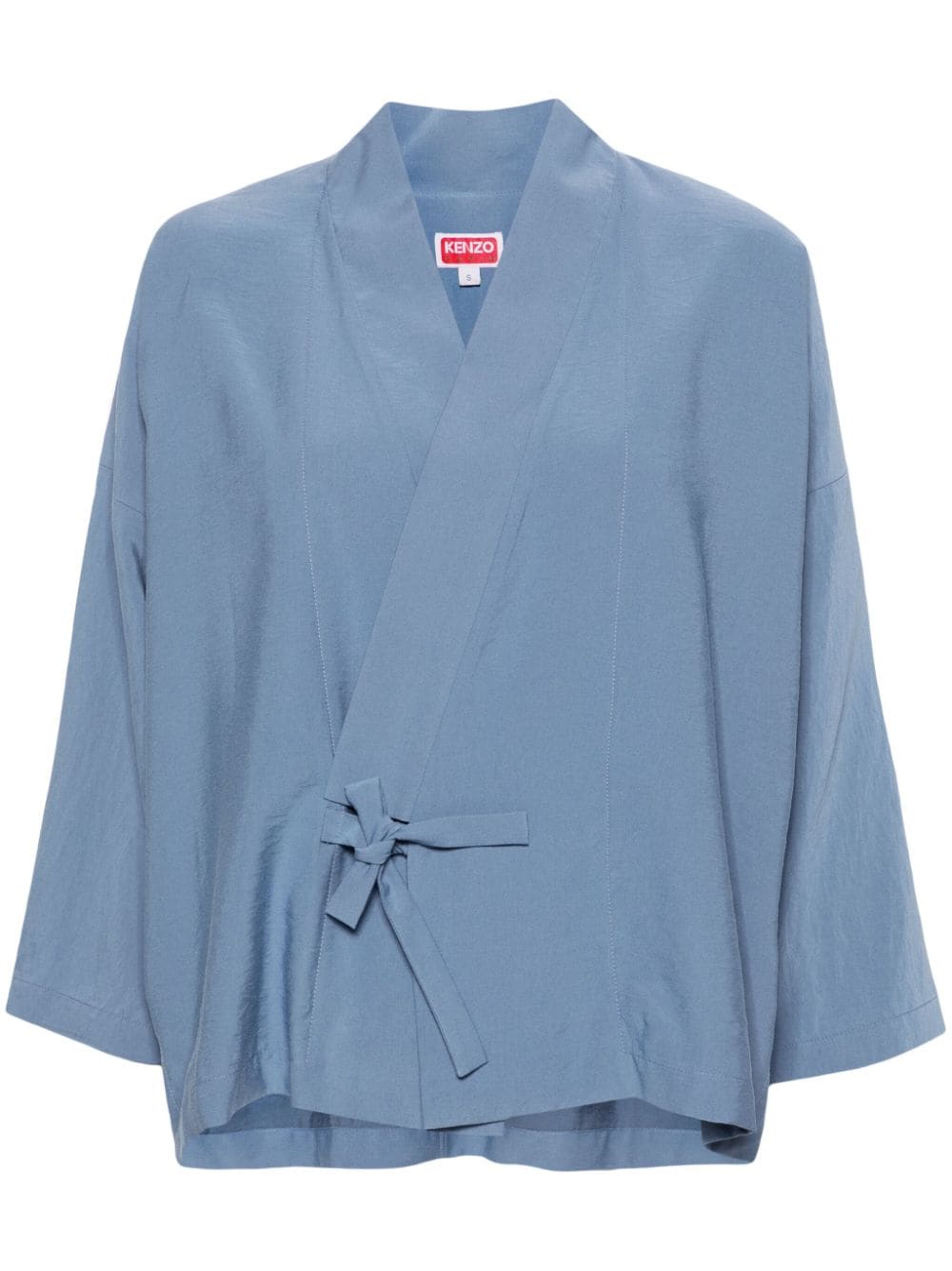 Kenzo collarless drop-shoulder jacket - Blue von Kenzo