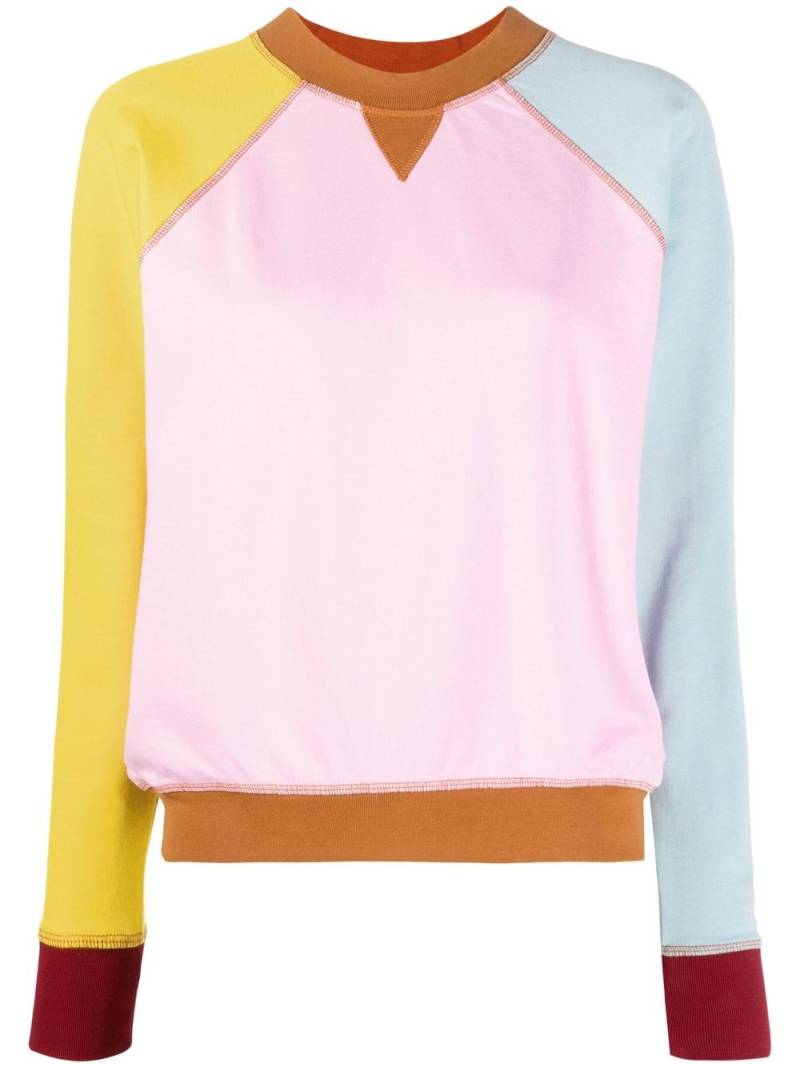 Kenzo colour-block cotton sweatshirt - Pink von Kenzo