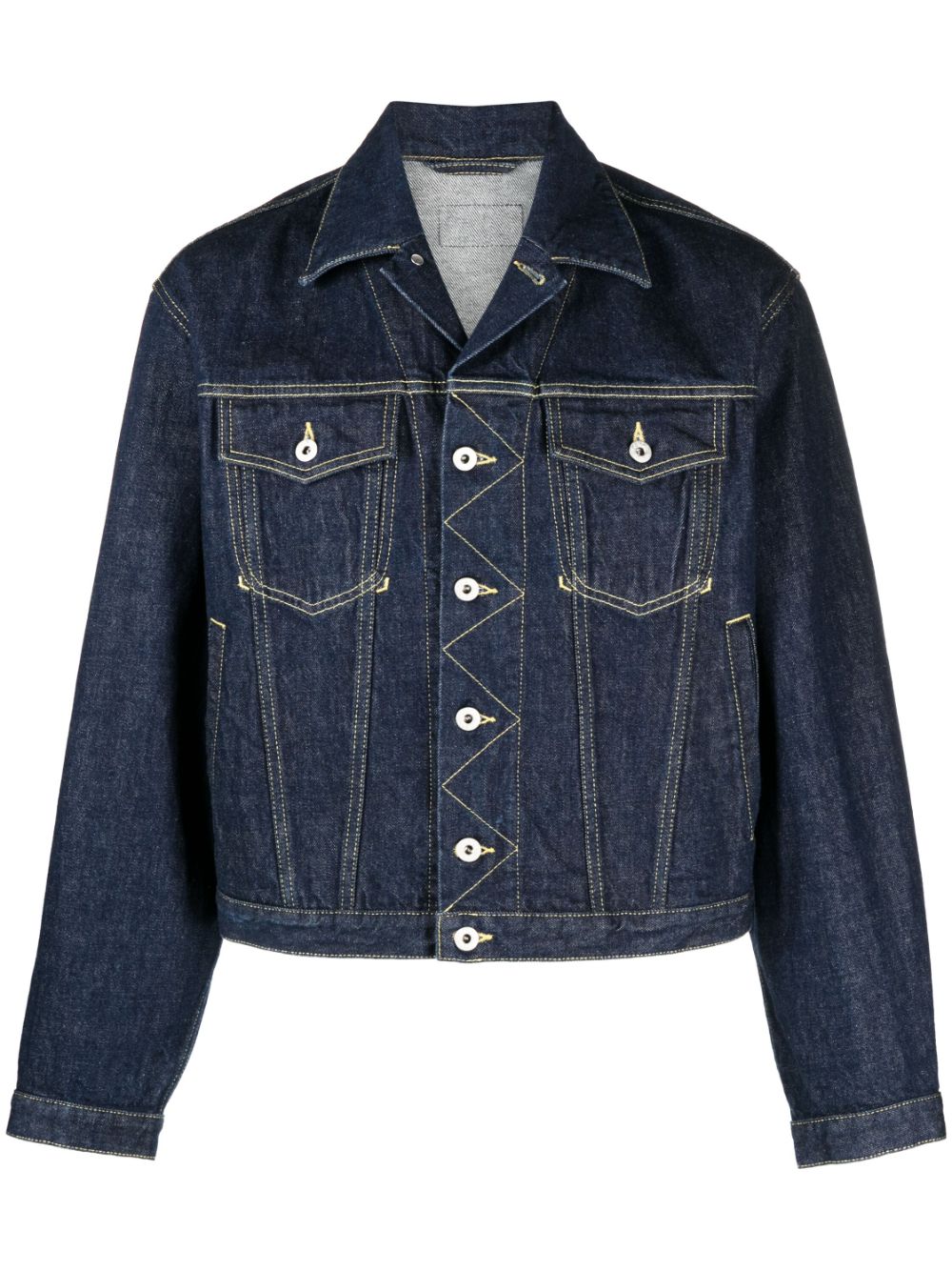 Kenzo contrast-stitch denim jacket - Blue von Kenzo