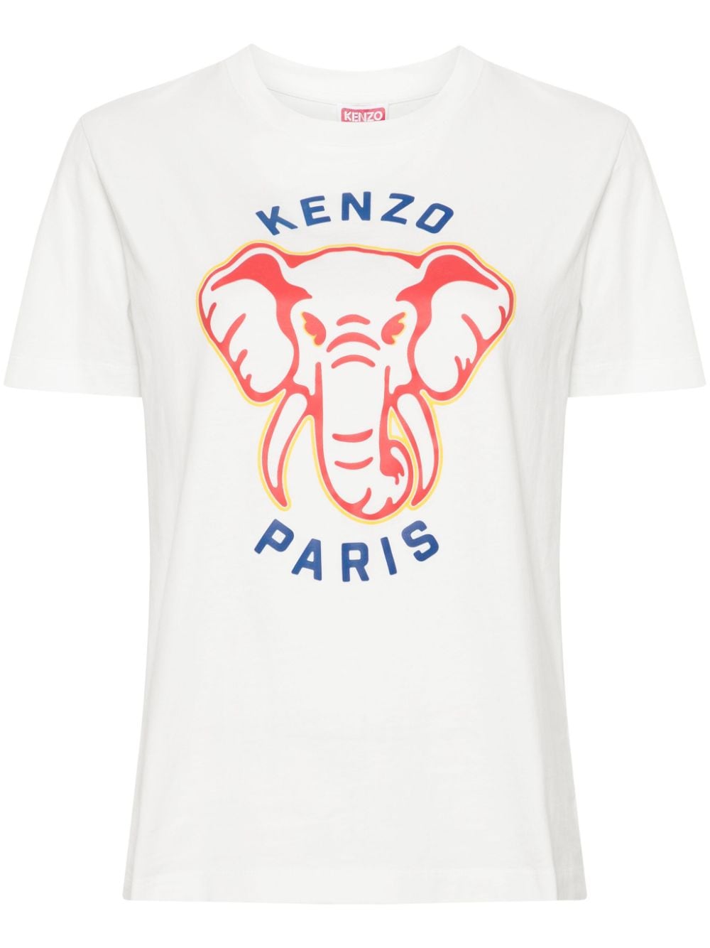 Kenzo elephant-print cotton T-shirt - White von Kenzo