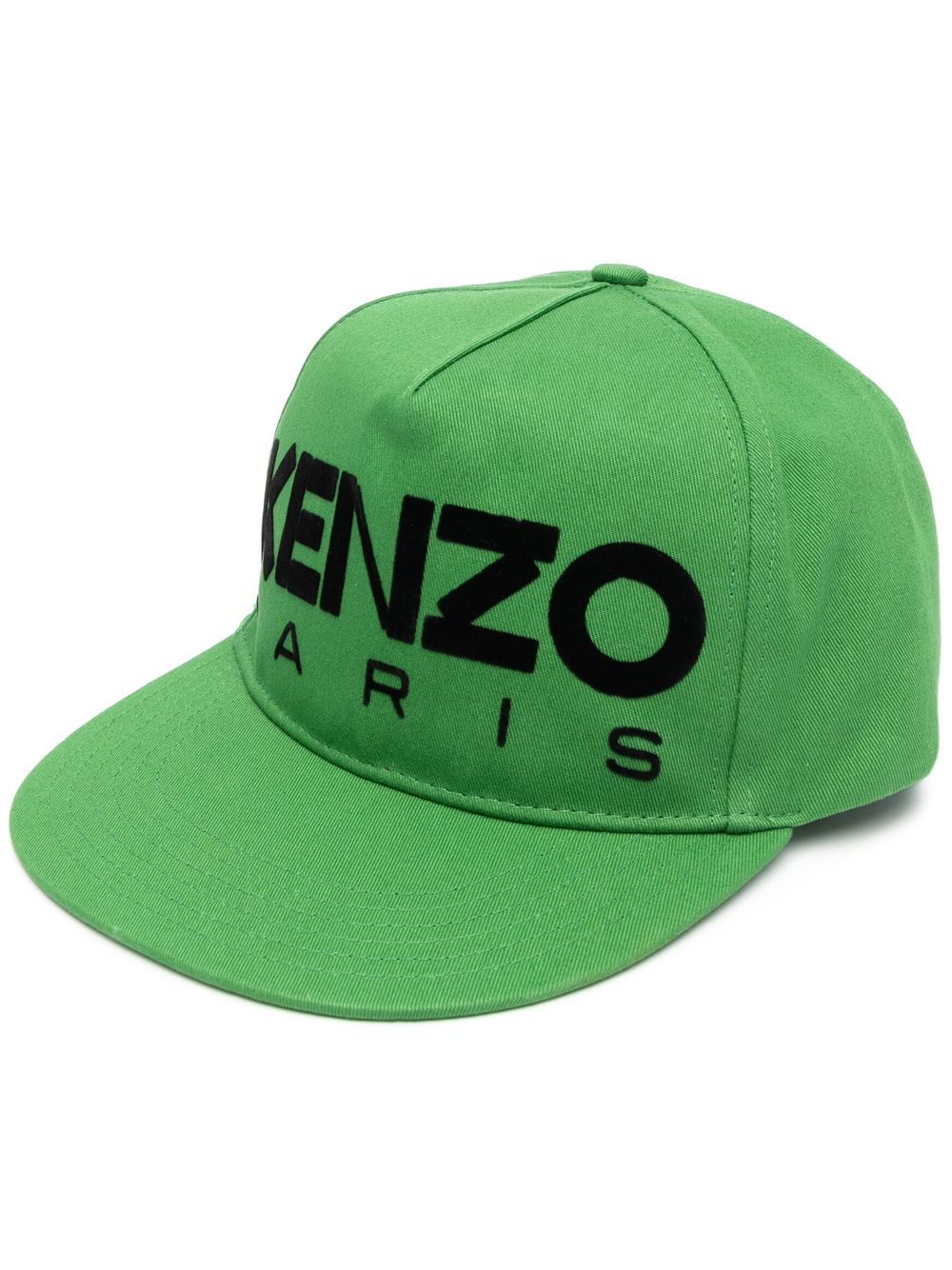 Kenzo embroidered-logo flat-peak cap - Green von Kenzo