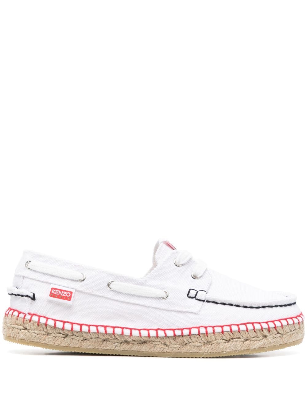 Kenzo espadrille boat shoes - White von Kenzo