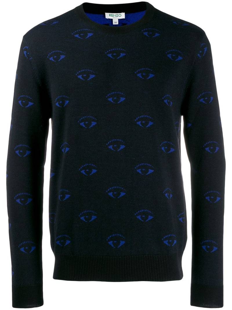 Kenzo eye pattern jumper - Black von Kenzo